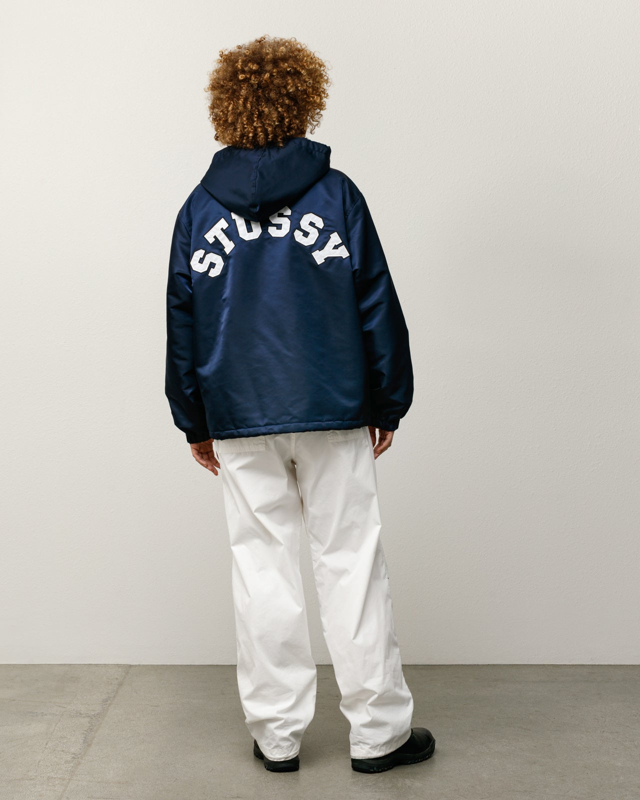 Hooded Coaches Jacket – Navy | Outerwear | Stüssy Canada