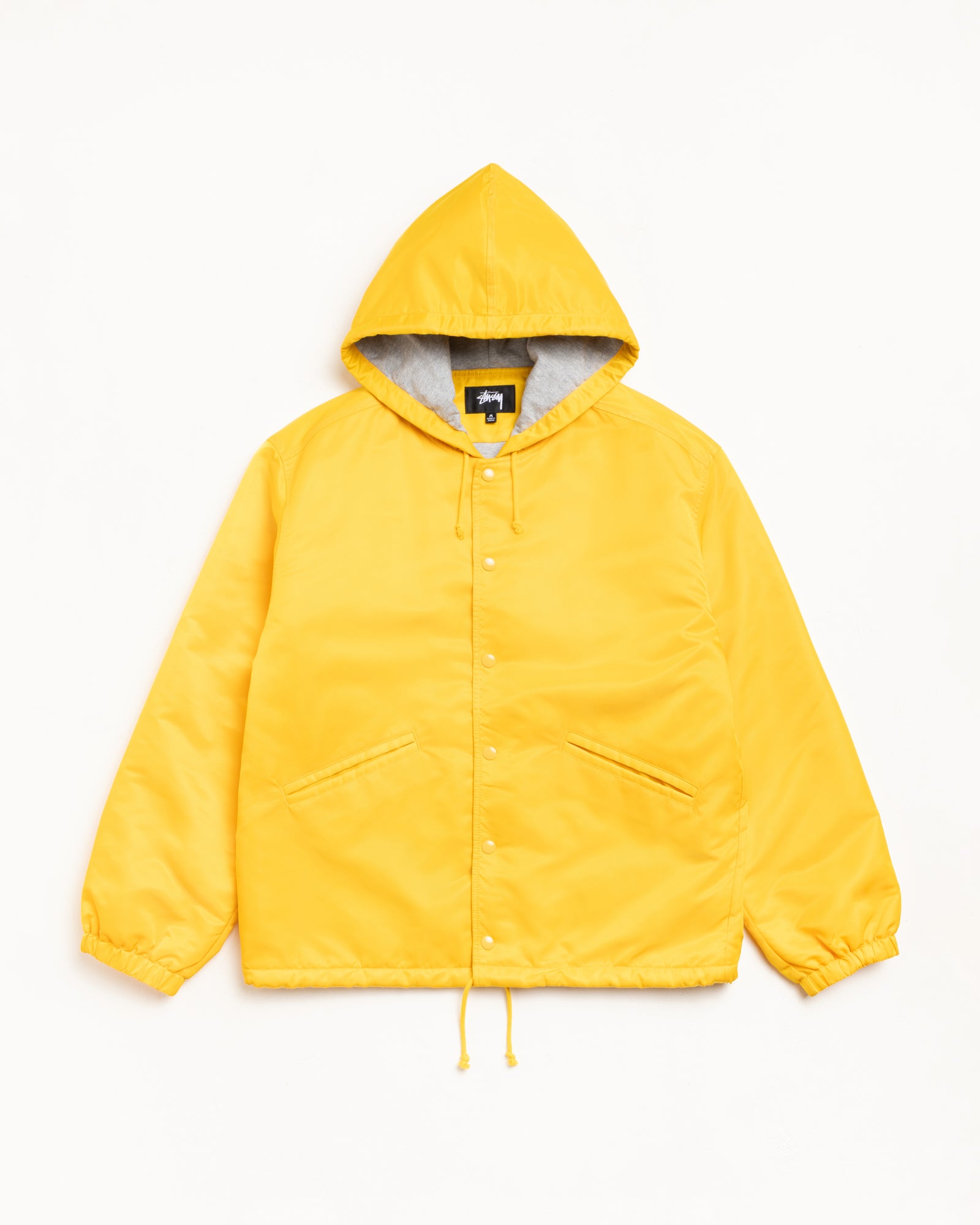 Hooded Coaches Jacket – Yellow | Outerwear | Stüssy Canada