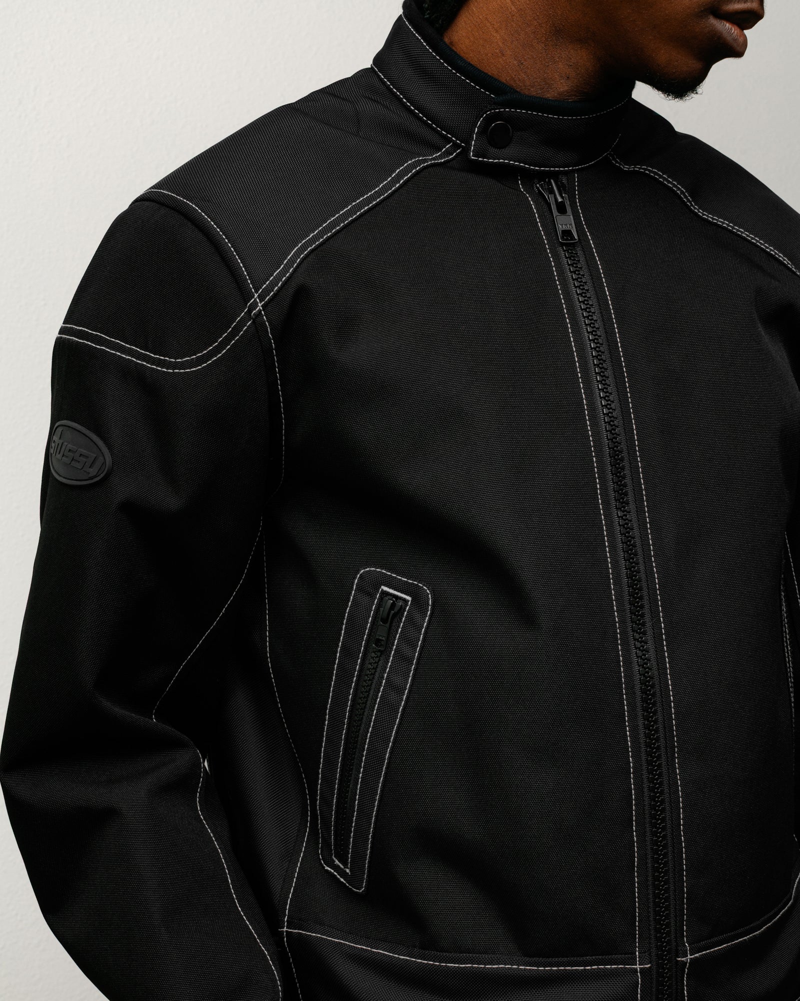 Moto Jacket – Black | Outerwear | Stüssy Canada