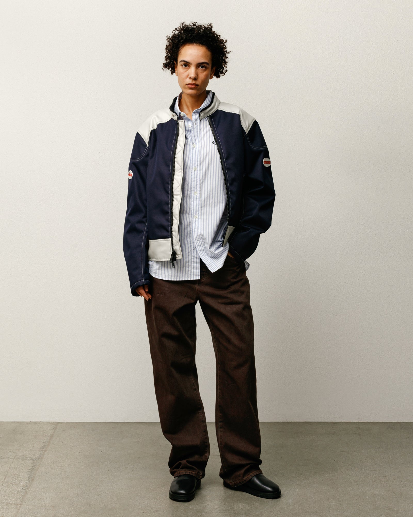 Moto Jacket – Navy | Outerwear | Stüssy Canada