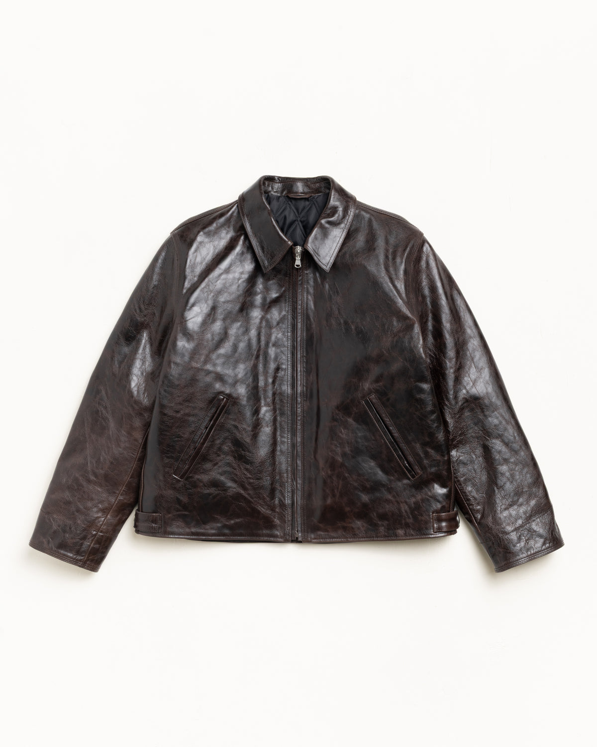 Garage Jacket Leather – Dark Brown | Outerwear | Stüssy Canada