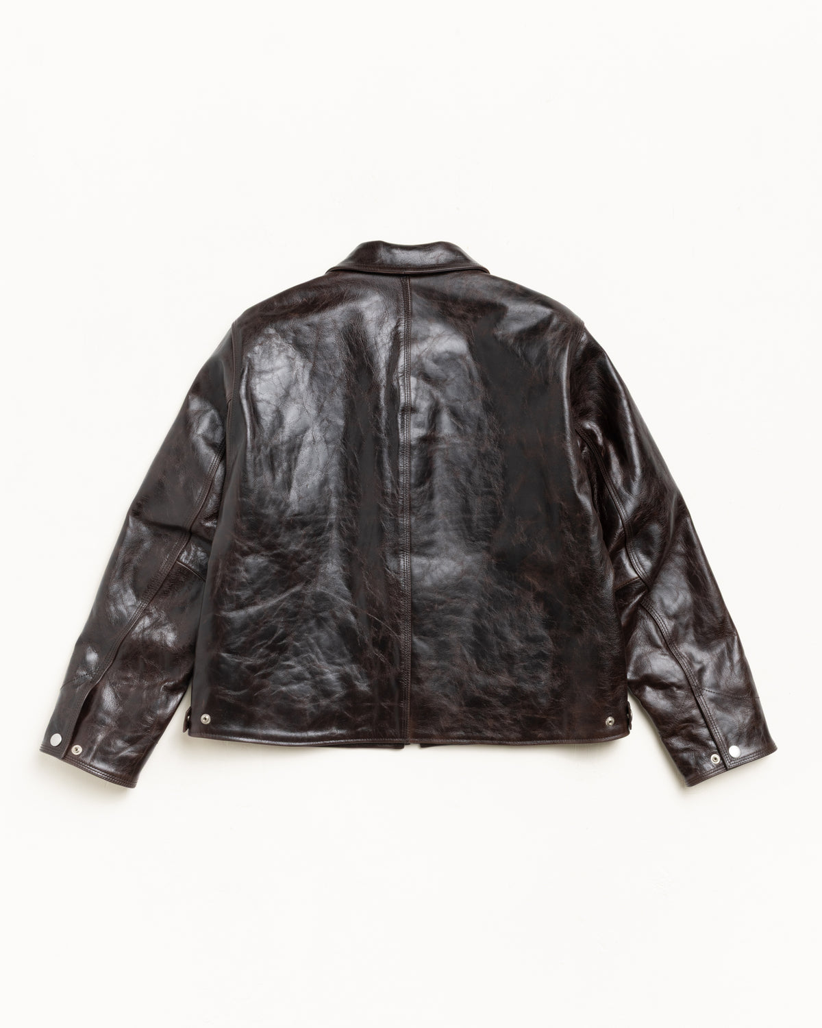 Garage Jacket Leather – Dark Brown | Outerwear | Stüssy Canada