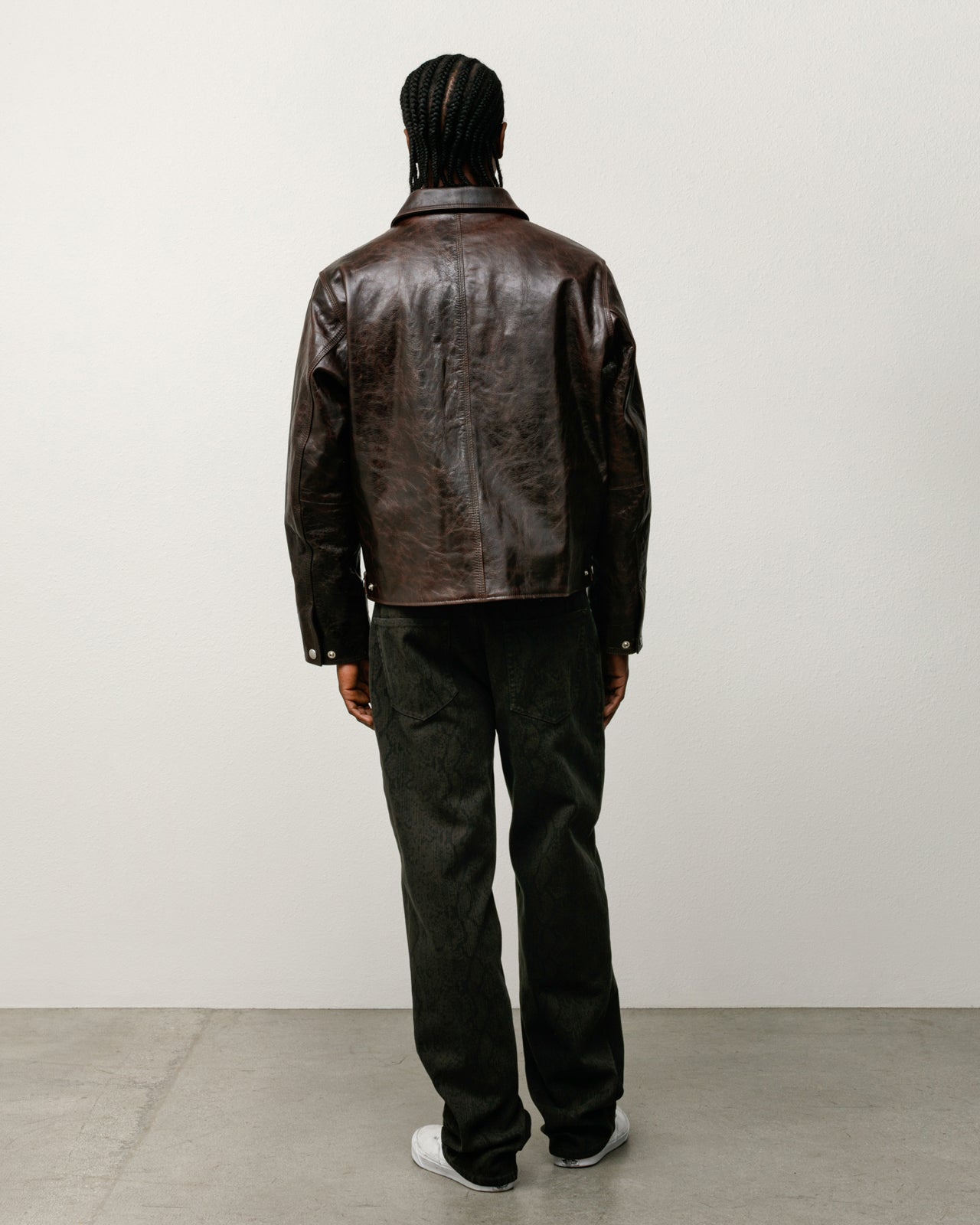 Garage Jacket Leather – Dark Brown | Outerwear | Stüssy Canada