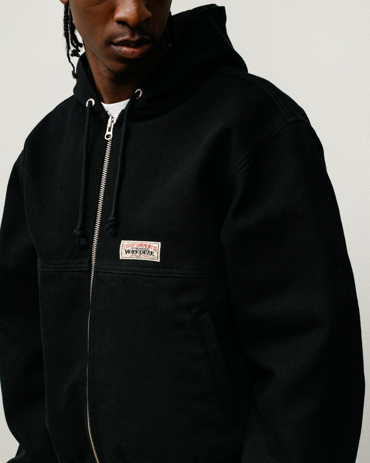Work Jacket Unlined Canvas – Black | Outerwear | Stüssy Canada