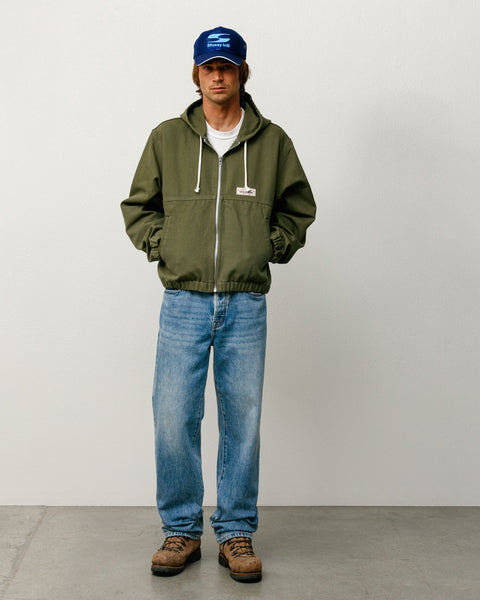 Work Jacket Unlined Canvas Mens Long Sleeve In Olive