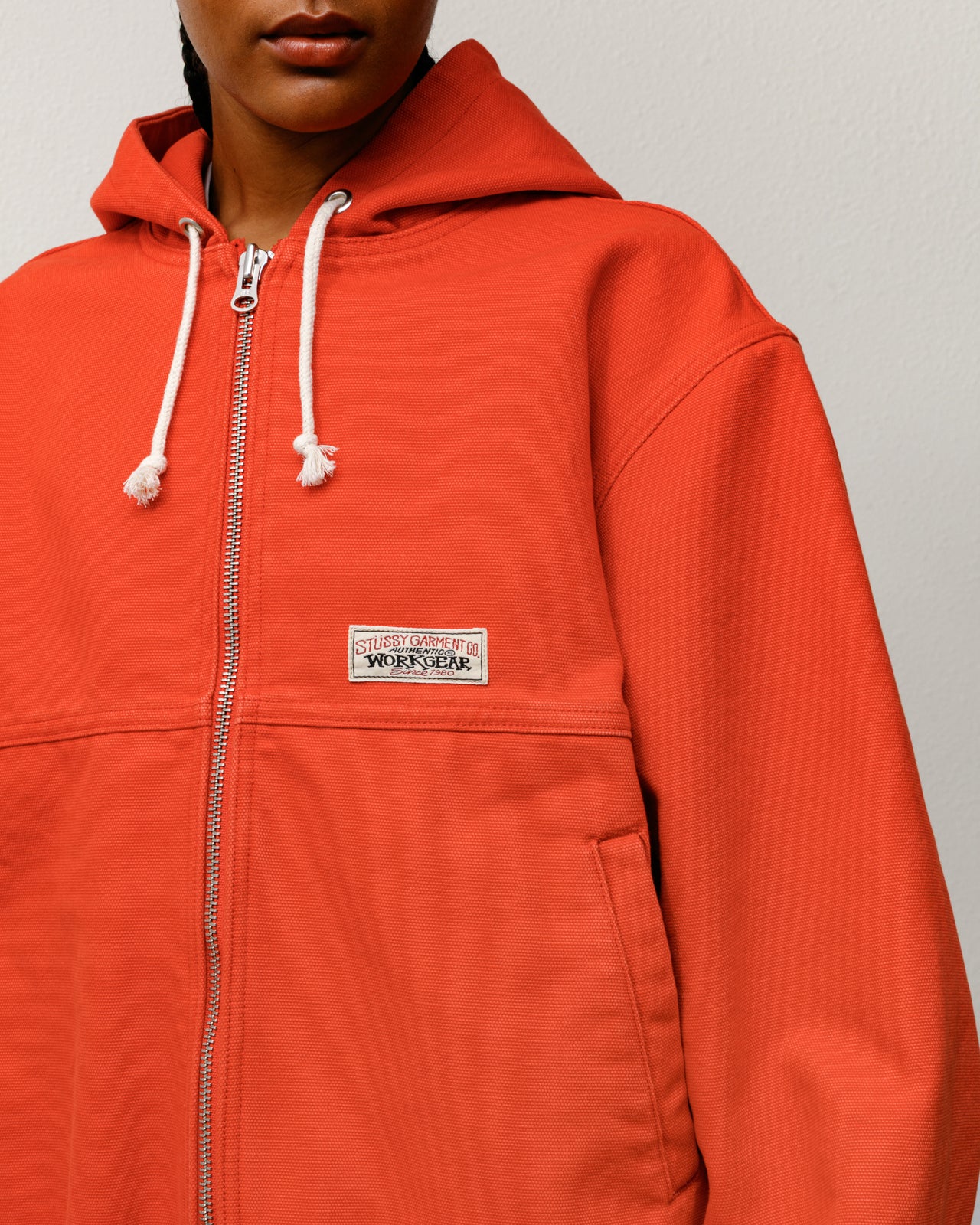 Work Jacket Unlined Canvas – Red | Outerwear | Stüssy Canada