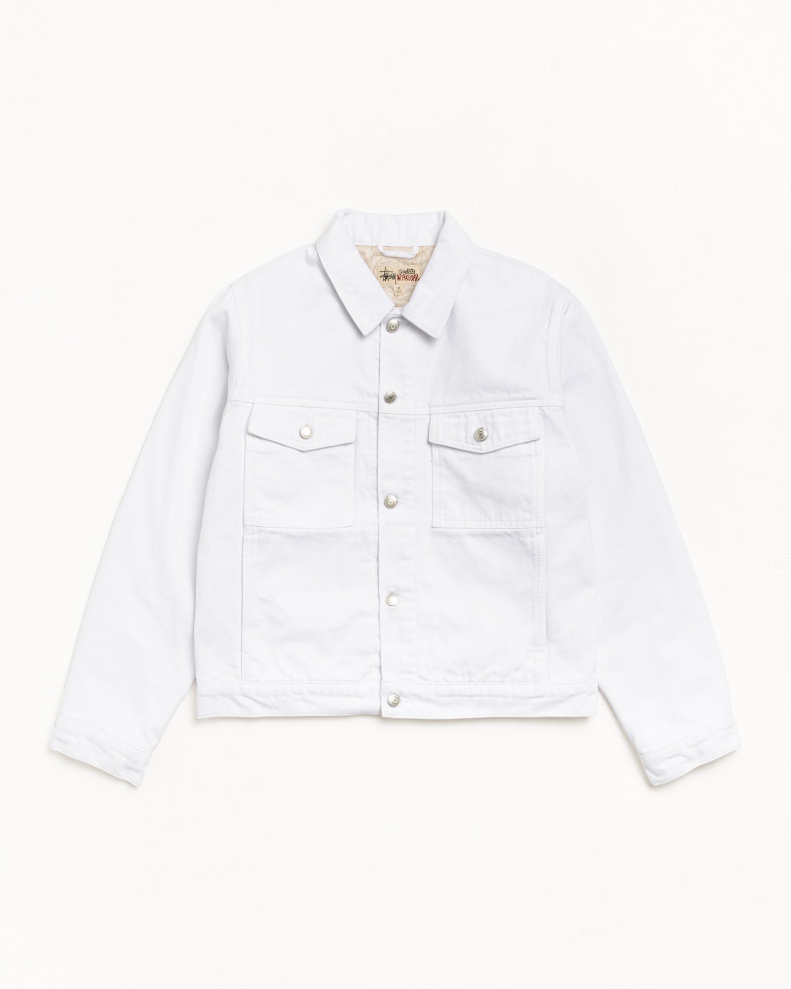 Lined Denim Trucker – White | Outerwear | Stüssy Canada