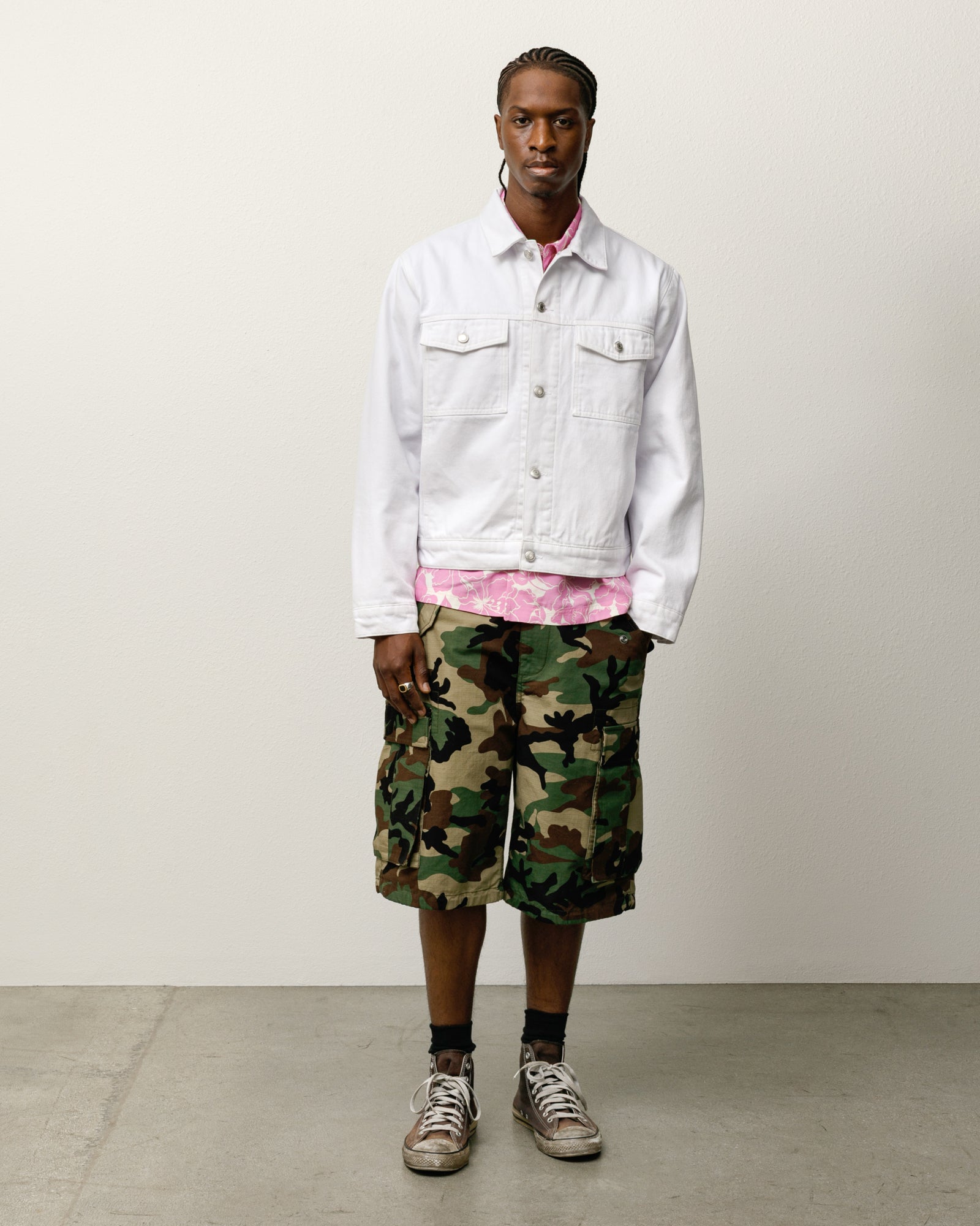 Lined Denim Trucker – White | Outerwear | Stüssy Canada