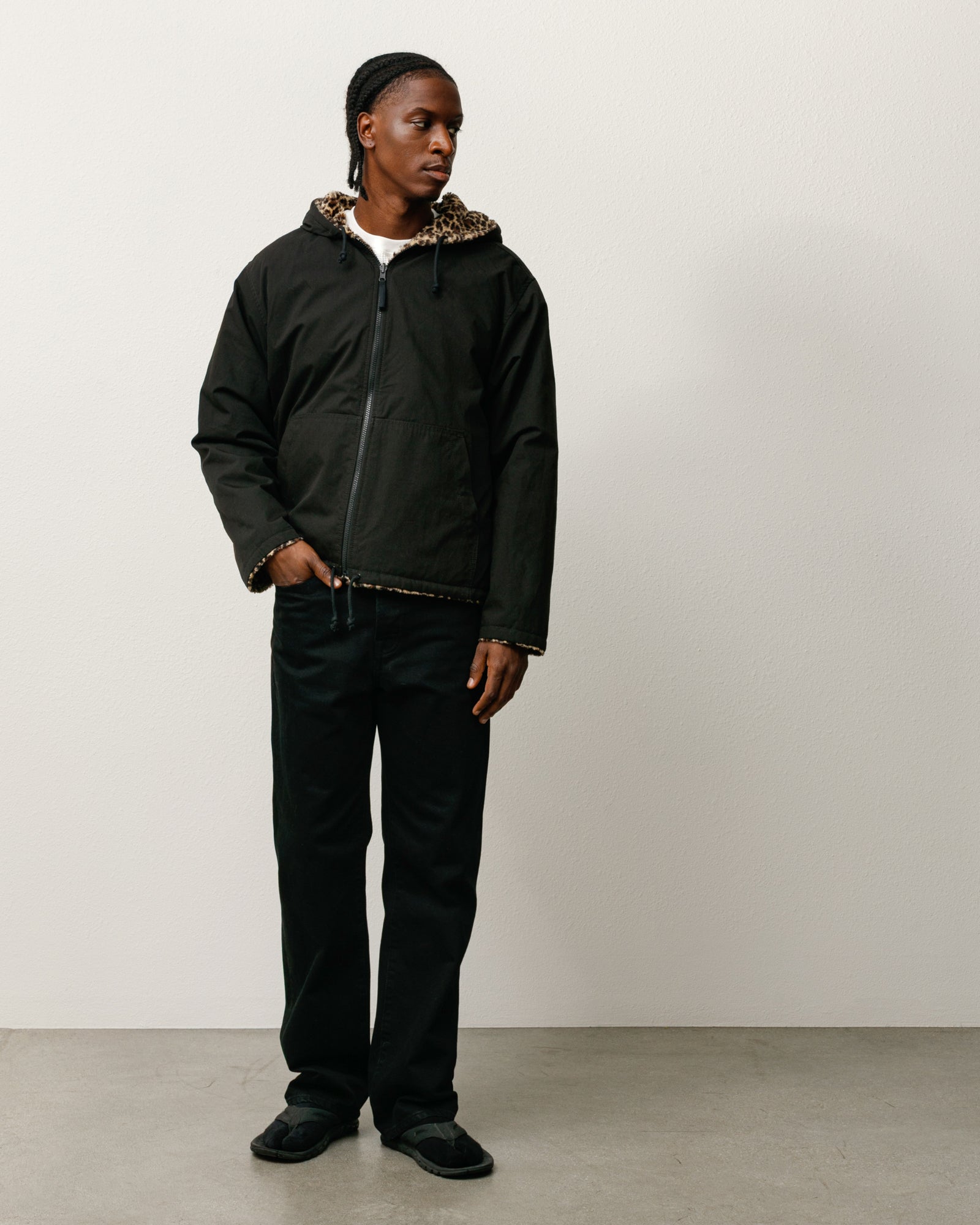 Stussy フード付きジャケットリバーシブル Stussy 8 Ball Sherpa Reversible Jacket Mens XL Extra Large Green