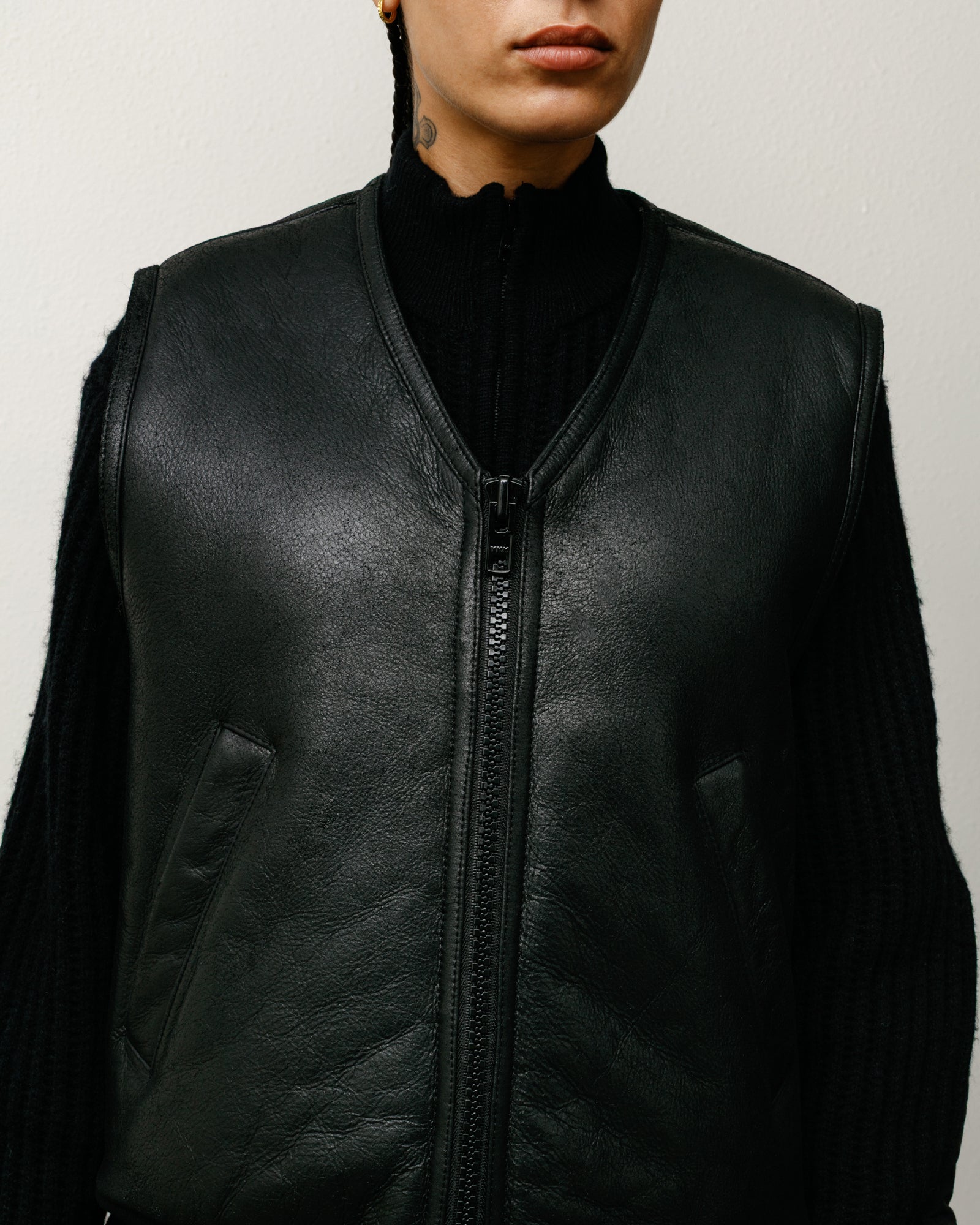 Shearling Vest – Black | Outerwear | Stüssy Canada