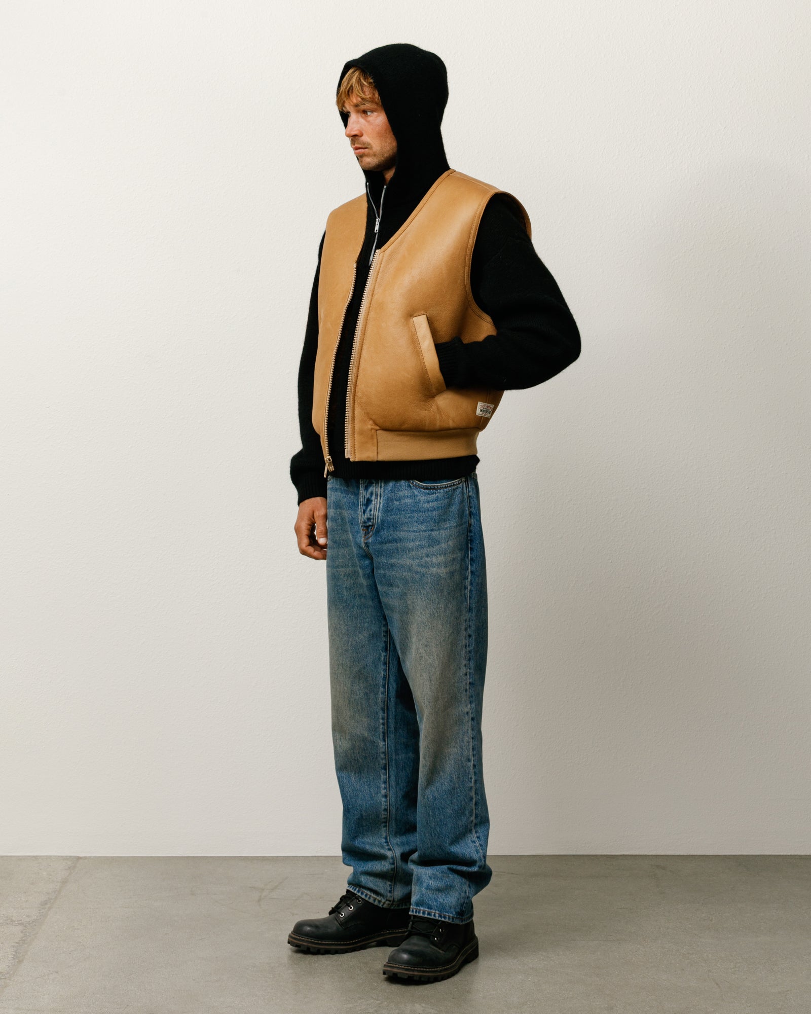 Shearling Vest – Tan | Outerwear | Stüssy Canada