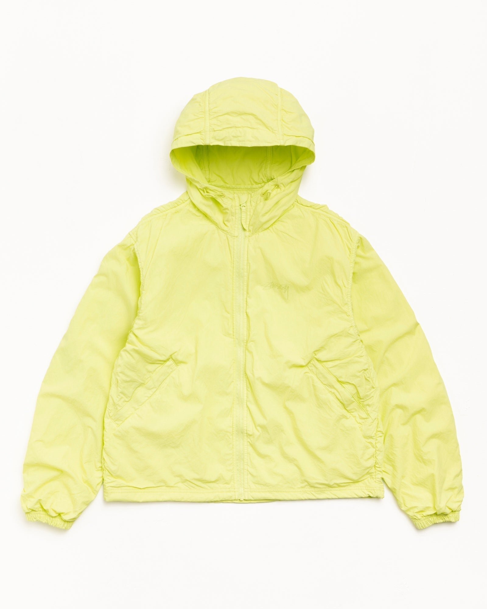 Double Cotton Hooded Jacket – Lime | Outerwear | Stüssy Canada