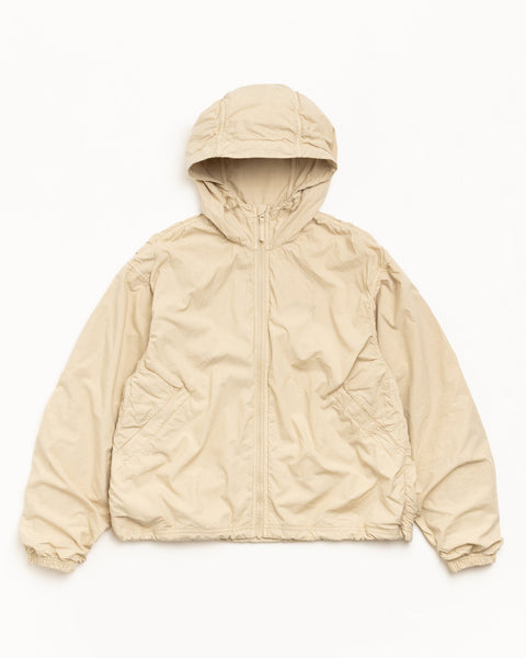 Double Cotton Hooded Jacket Outerwear in the color Sand