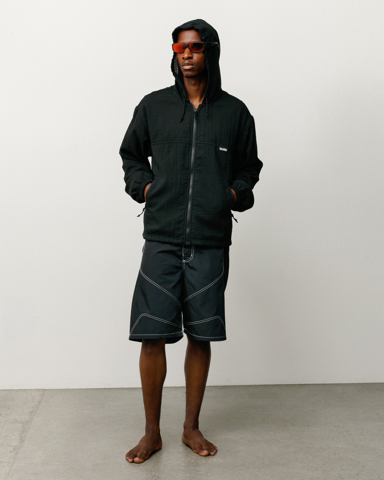 トップス U Remake frills jacket LAYERED MESH REVERSIBLE JACKET – Black | Outerwear | Stüssy Canada