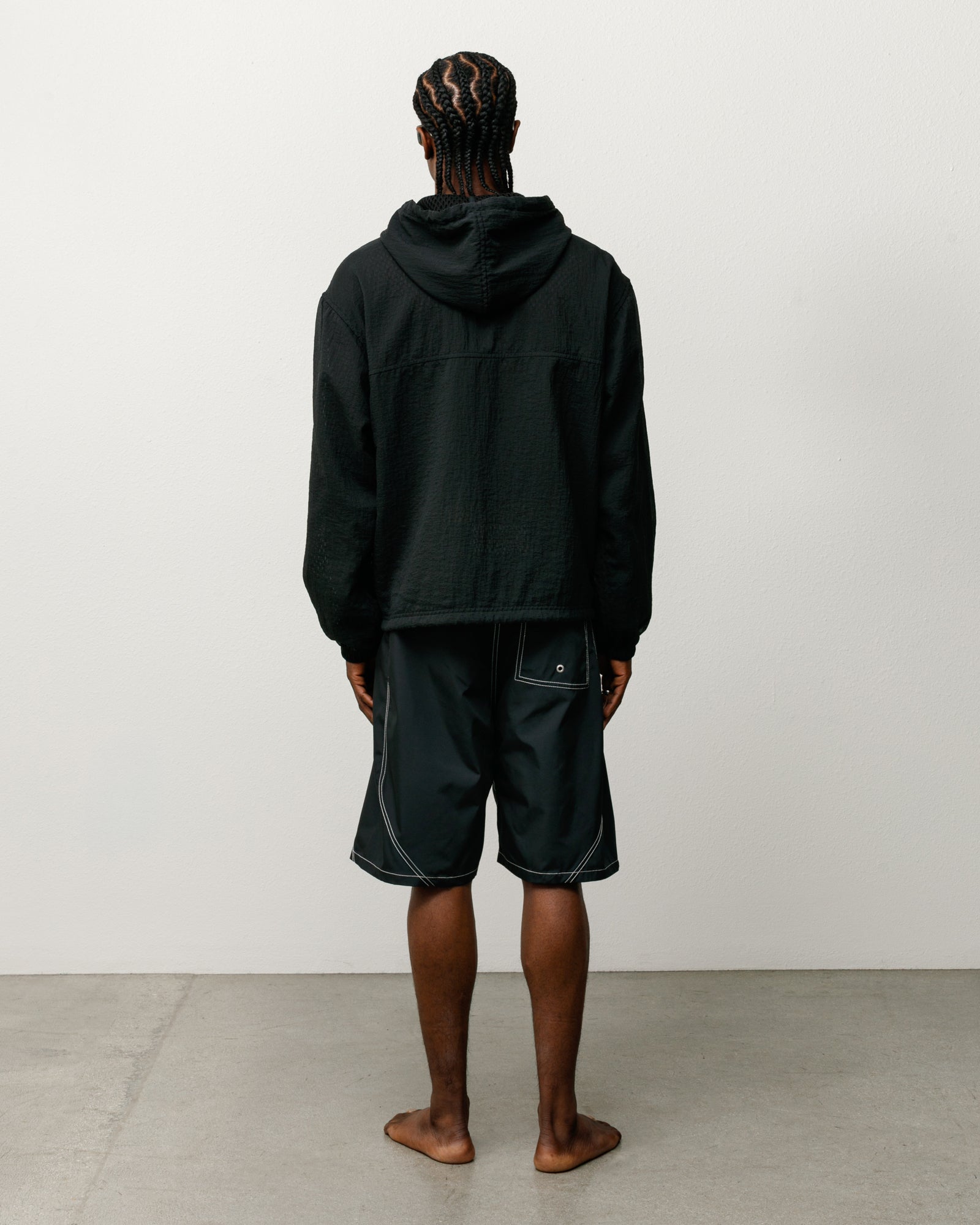 Layered Mesh Hooded Jacket – Black | Outerwear | Stüssy Canada