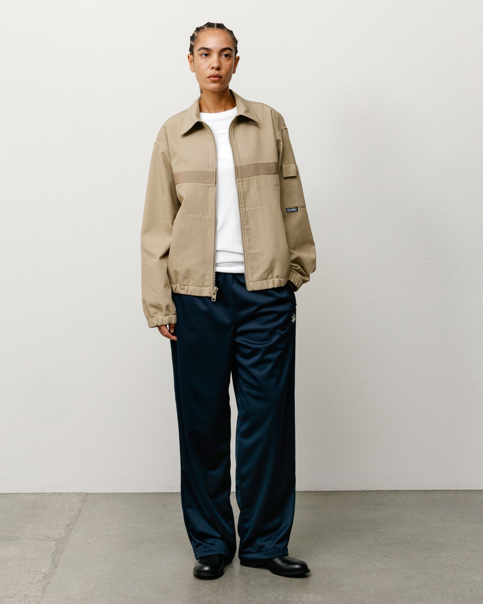 Mechanic Jacket Unisex Long Sleeve In Khaki
