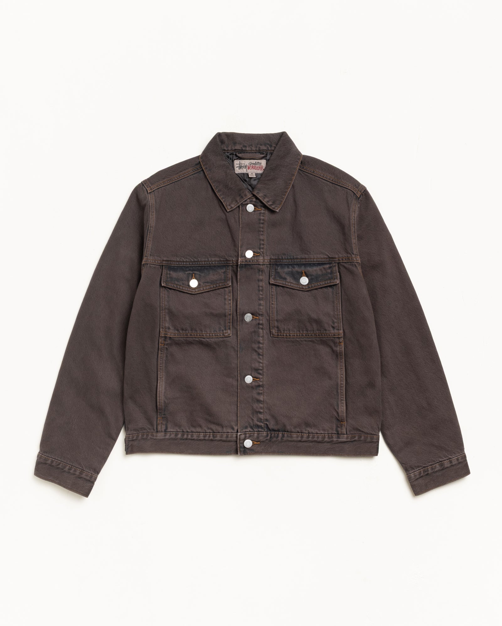 Lined Trucker Denim – Resin Wash Brown | Outerwear | Stüssy Canada