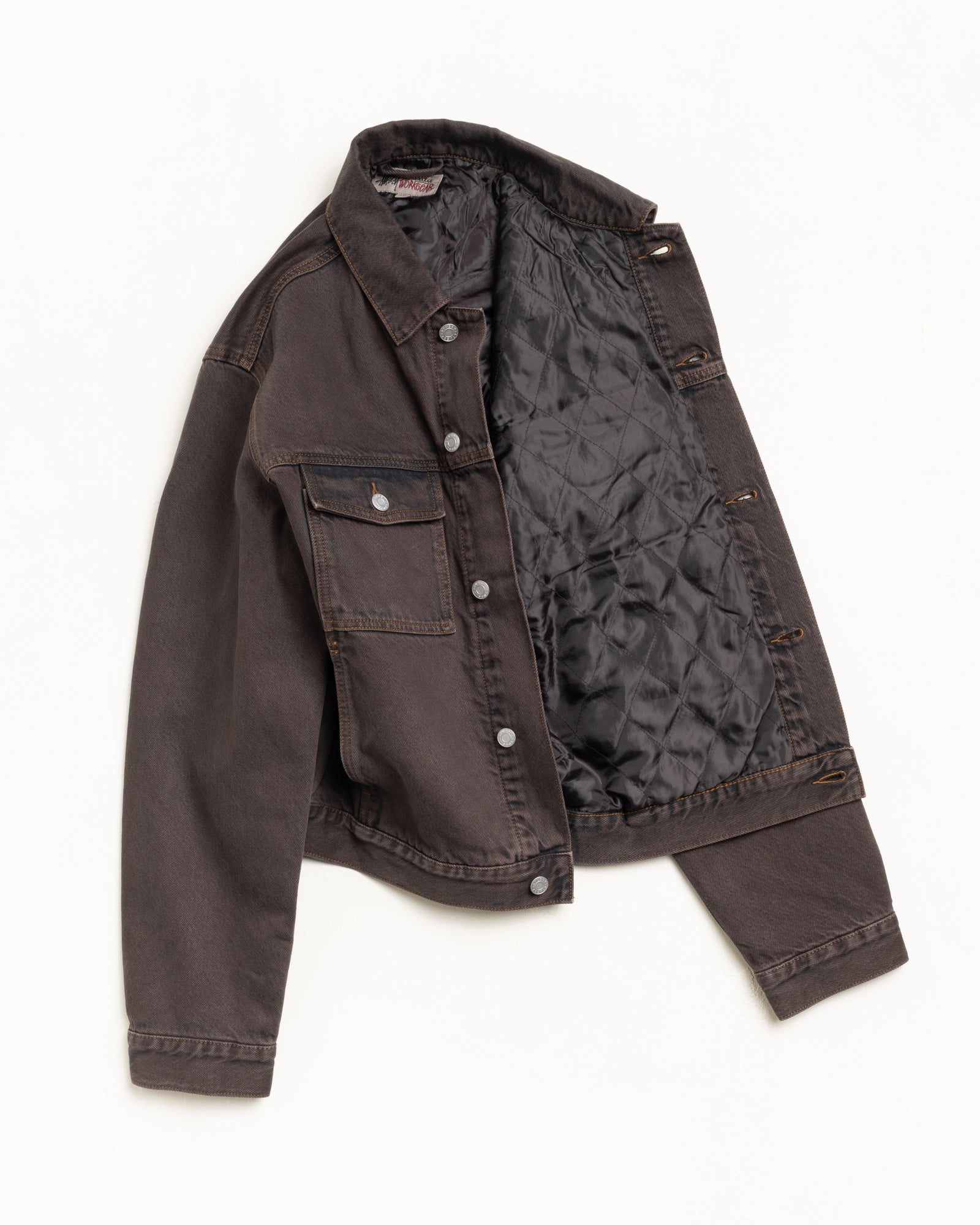 Lined Trucker Denim – Resin Wash Brown | Outerwear | Stüssy Canada
