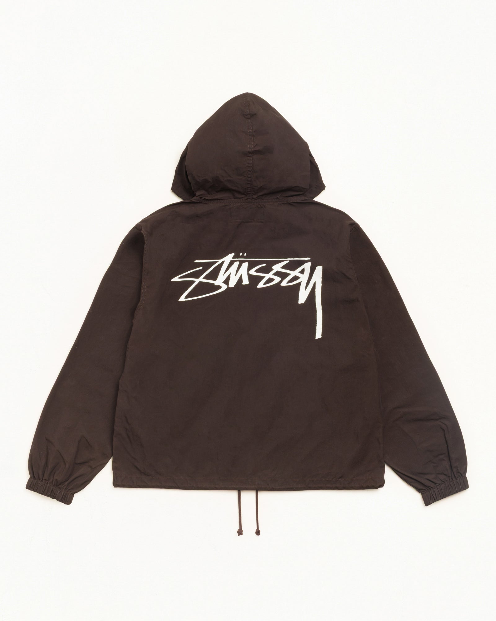 Waxed Cotton Beach Shell - Brown | Outerwear | Stüssy Canada