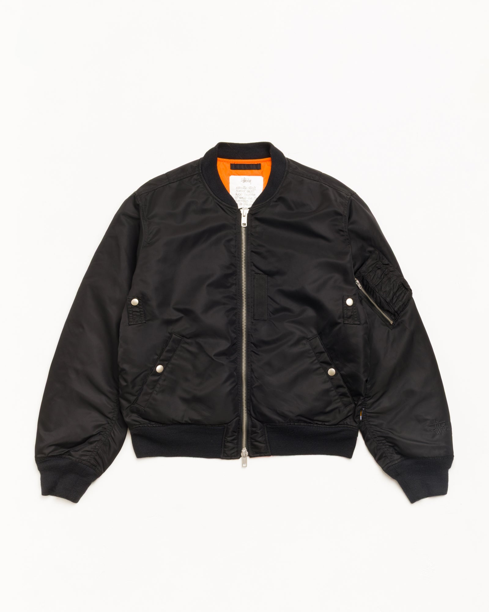 MA-1 Bomber Jacket - Black | Outerwear | Stüssy Canada