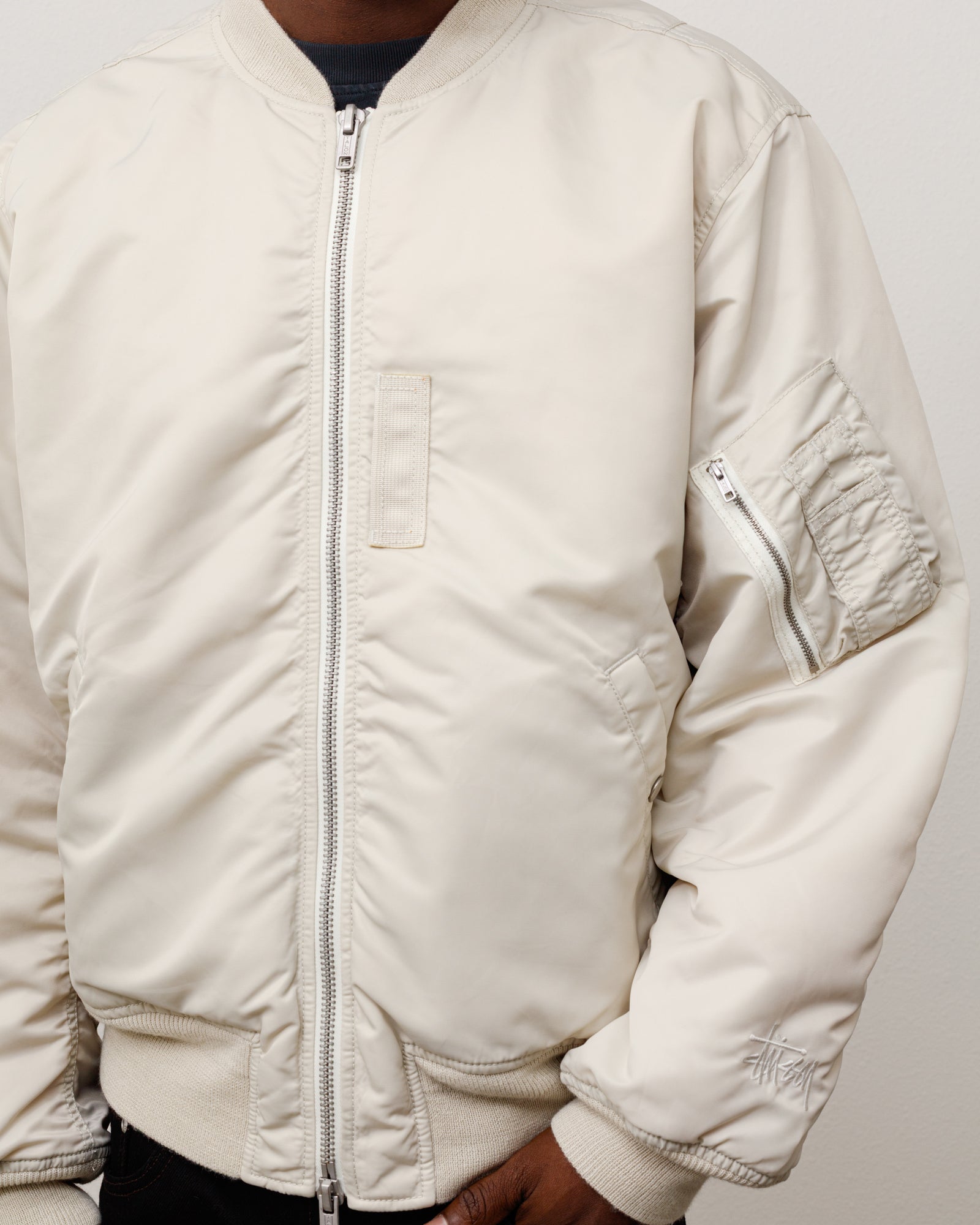 MA-1 Bomber Jacket - Bone | Outerwear | Stüssy Canada