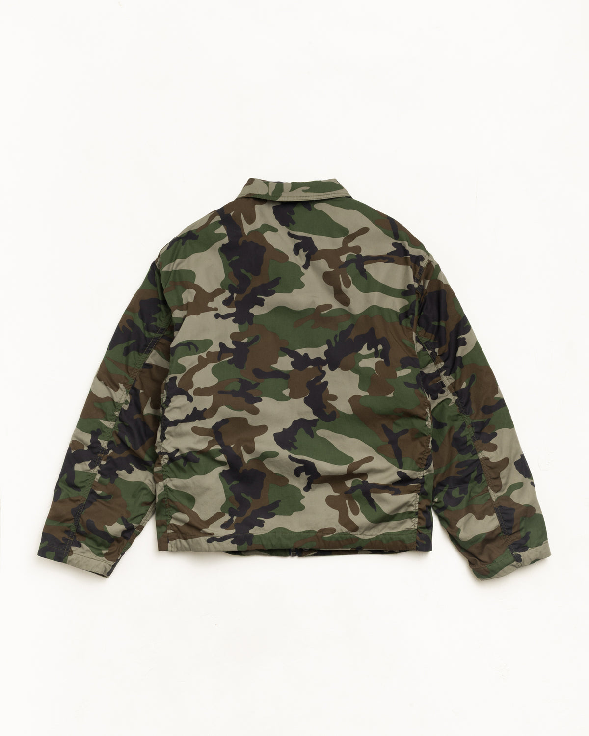 Convertible Deck Jacket Unisex Long Sleeve In Woodland Camo