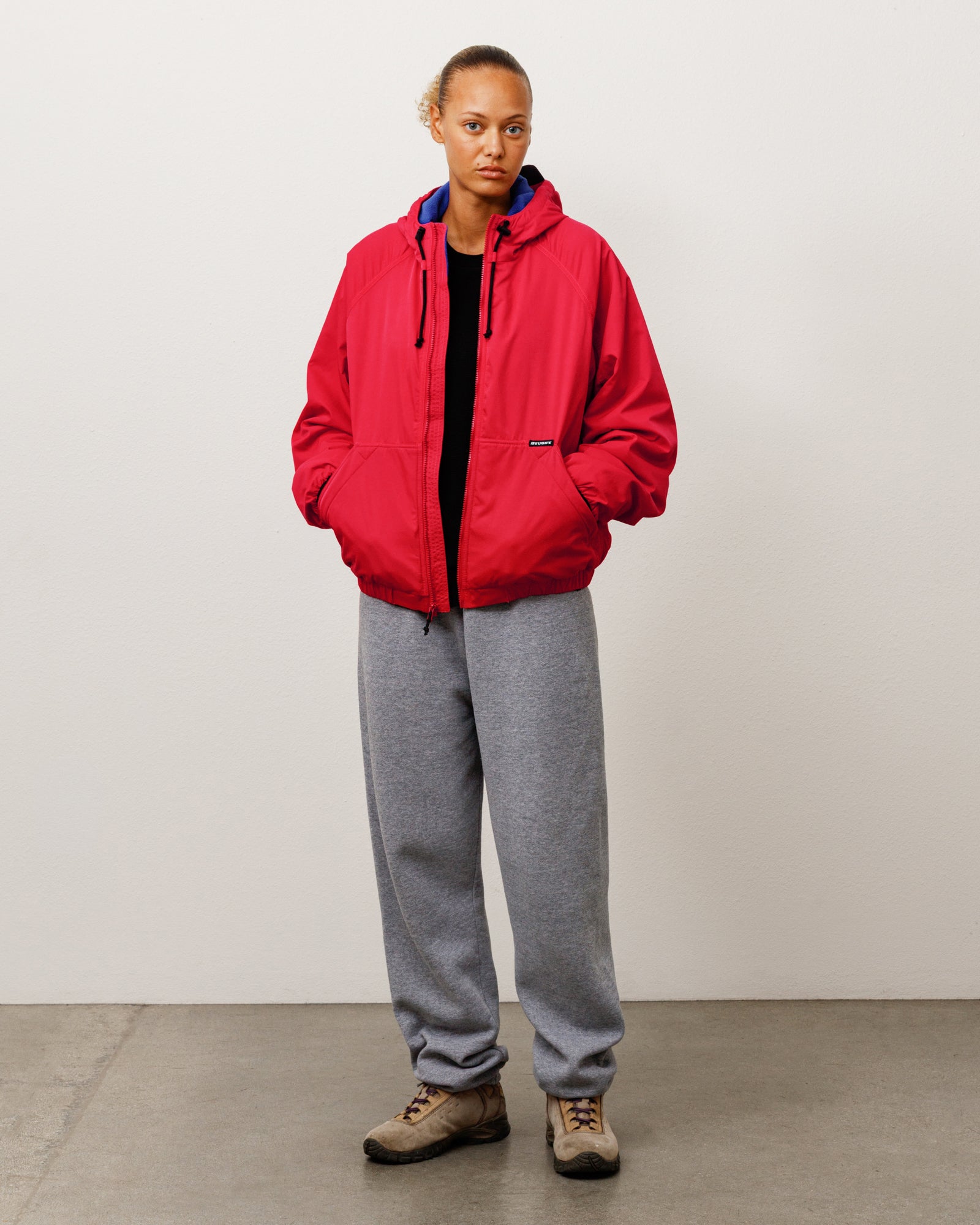 Coastline Hooded Jacket - Red | Outerwear | Stüssy Canada