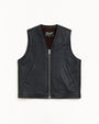 PILE LINED LEATHER VEST