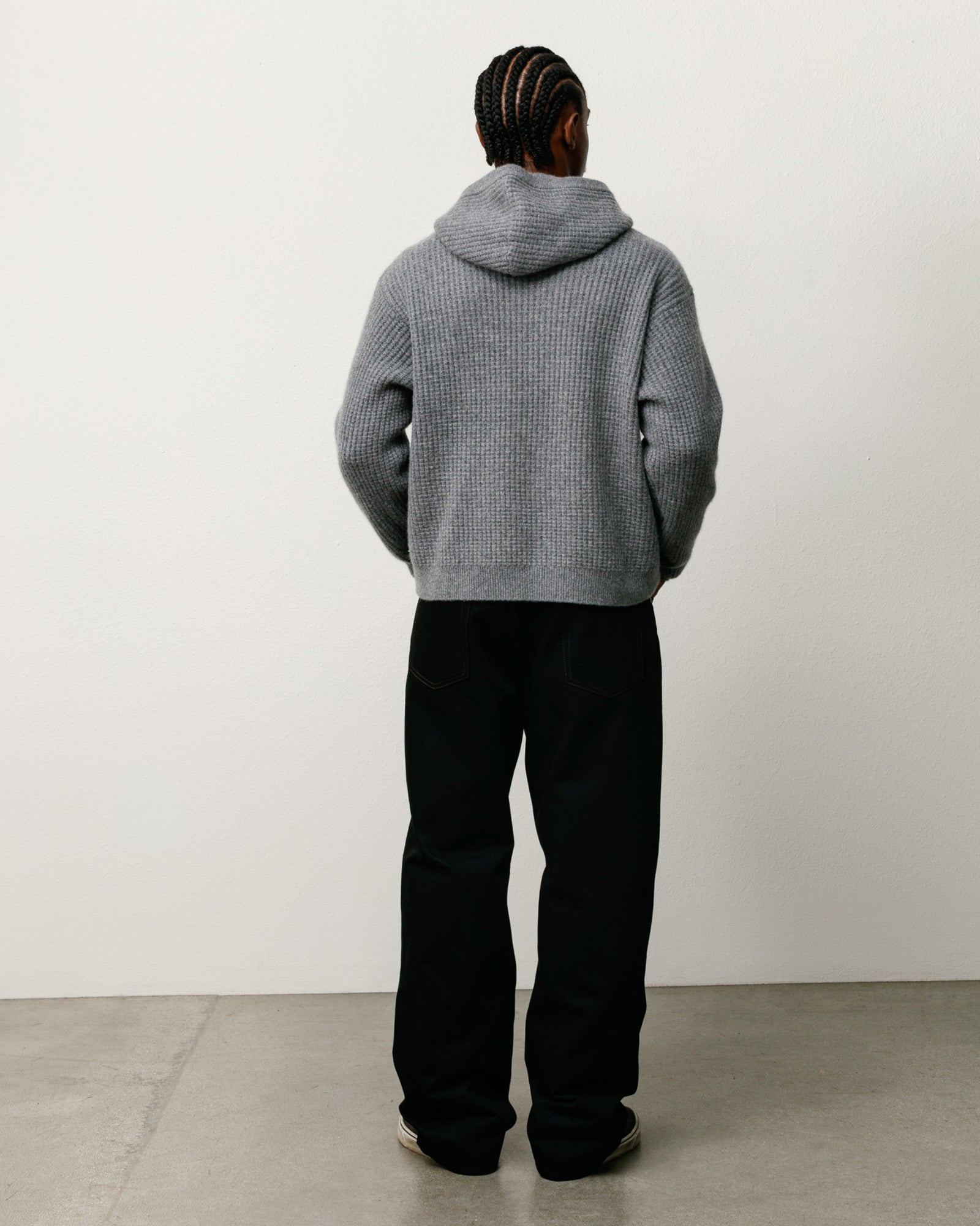 Big Ol Jean Denim Unisex In Raw Black Contrast Stitch