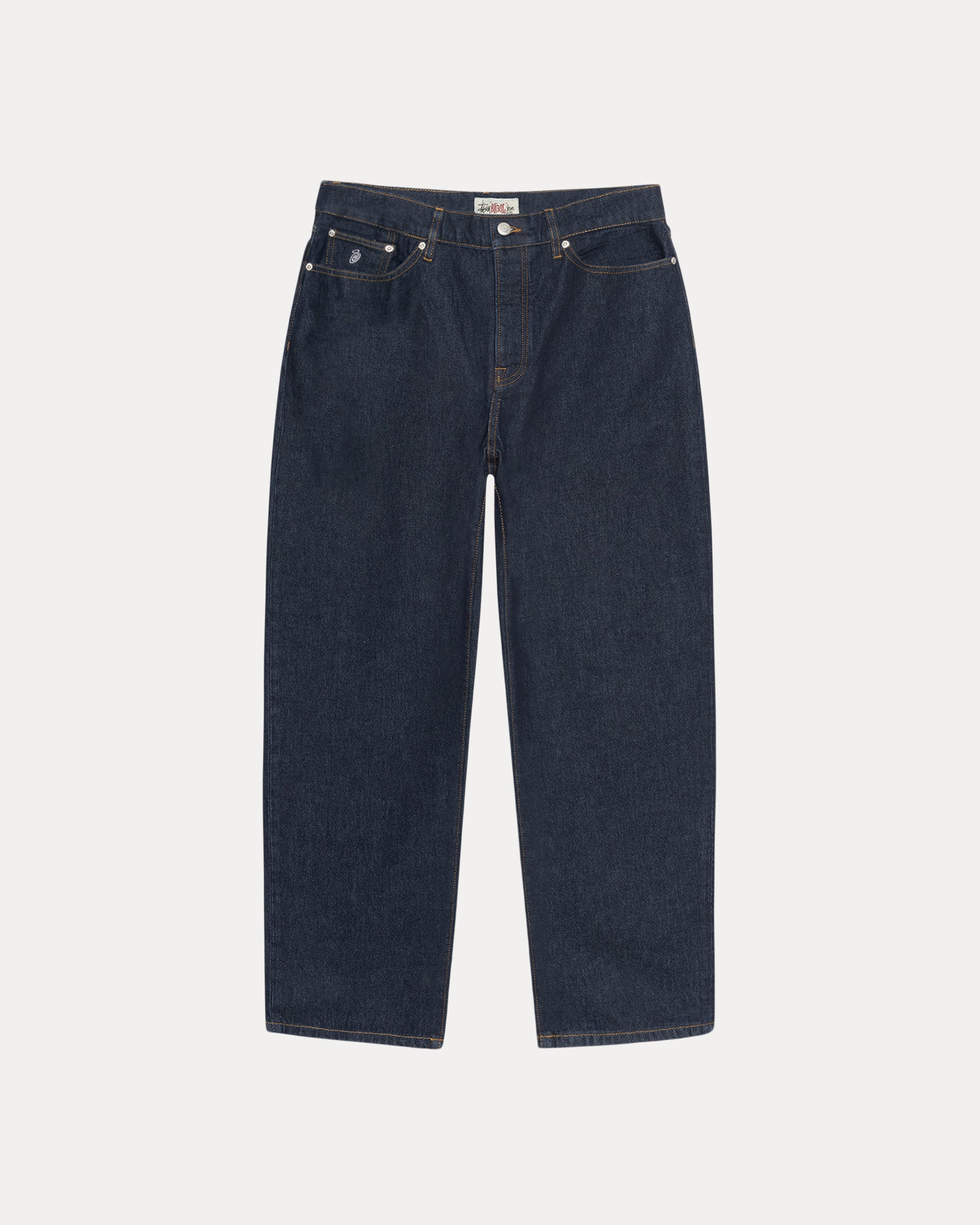 Big Ol Jean Denim Mens Regular In Rinsed Indigo