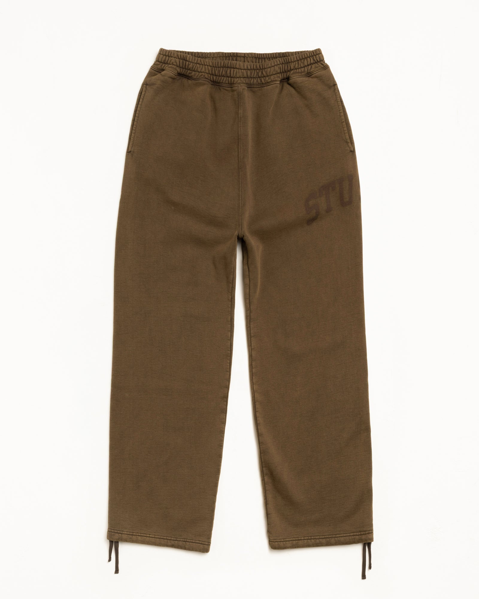 Faded Graphic Fleece Pant Unisex In Olive