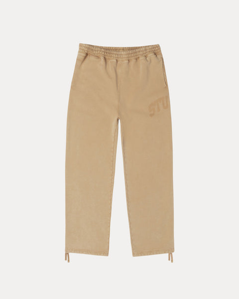 Faded Graphic Fleece Pant Mens Regular In Washed Beige