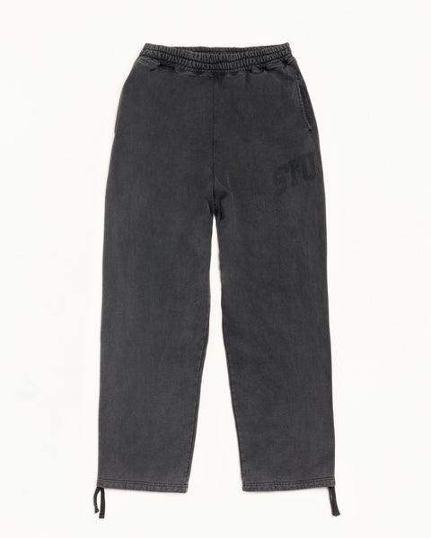 Faded Graphic Fleece Pant Unisex In Washed Black