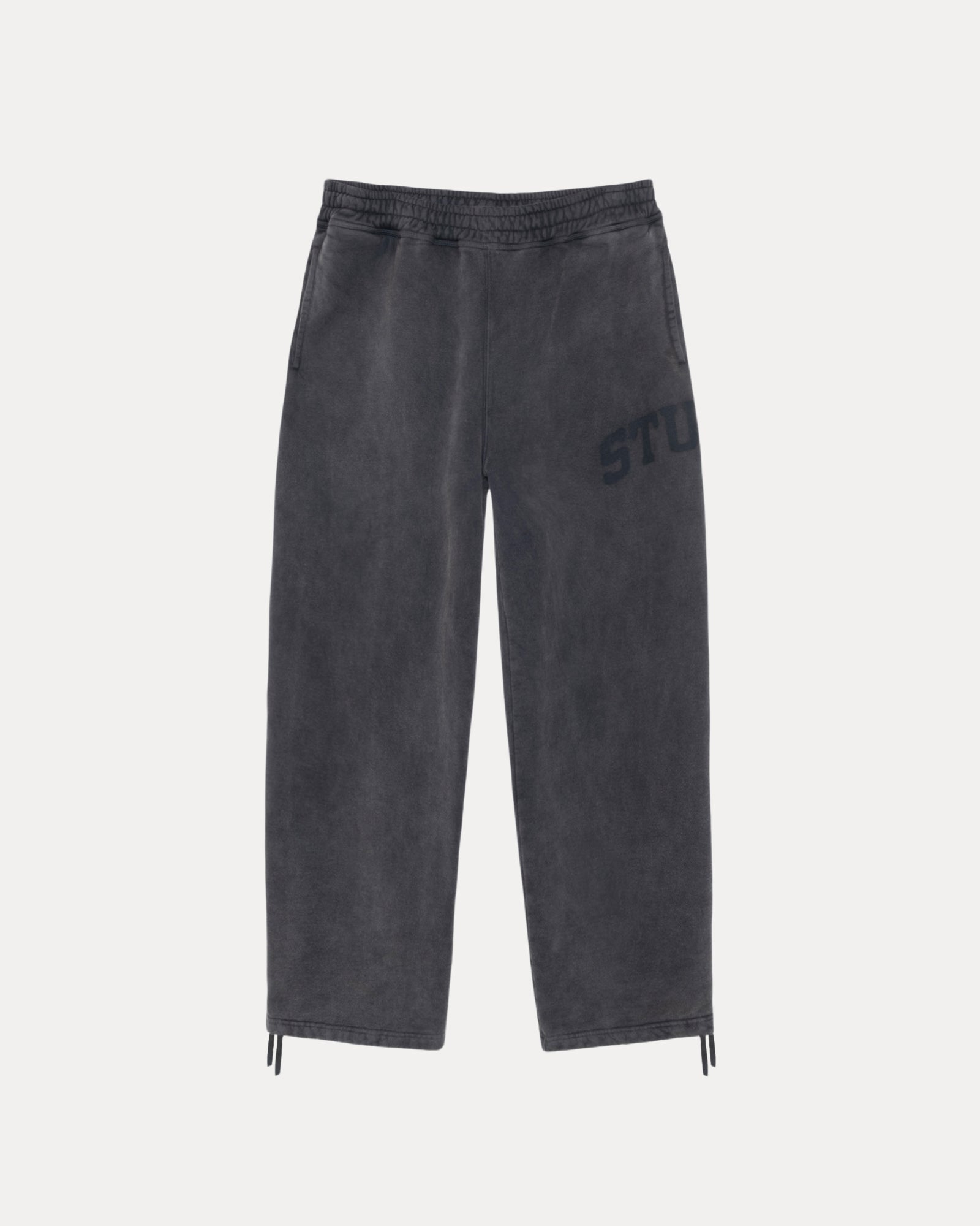 Faded Graphic Fleece Pant Mens Regular In Washed Black