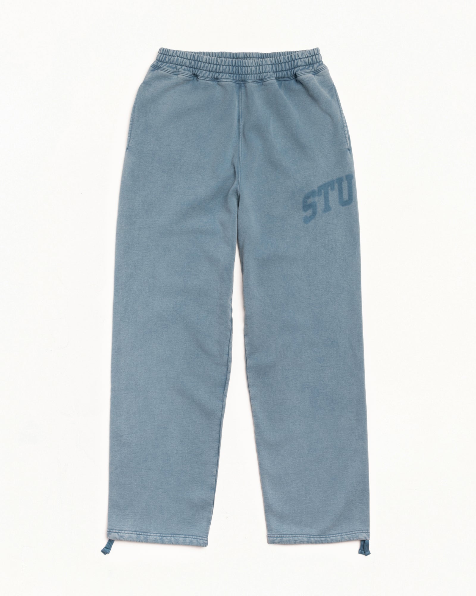 Faded Graphic Fleece Pant Unisex In Washed Navy