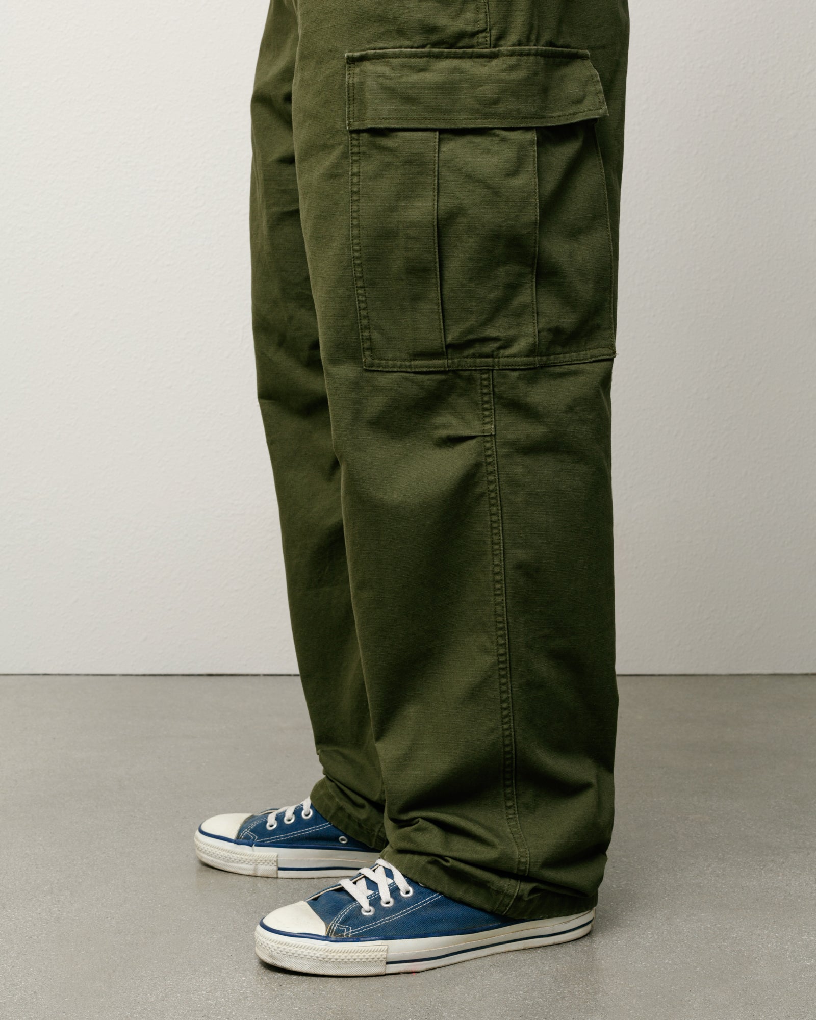Military Cargo Pant Ripstop Mens Regular In Olive Green