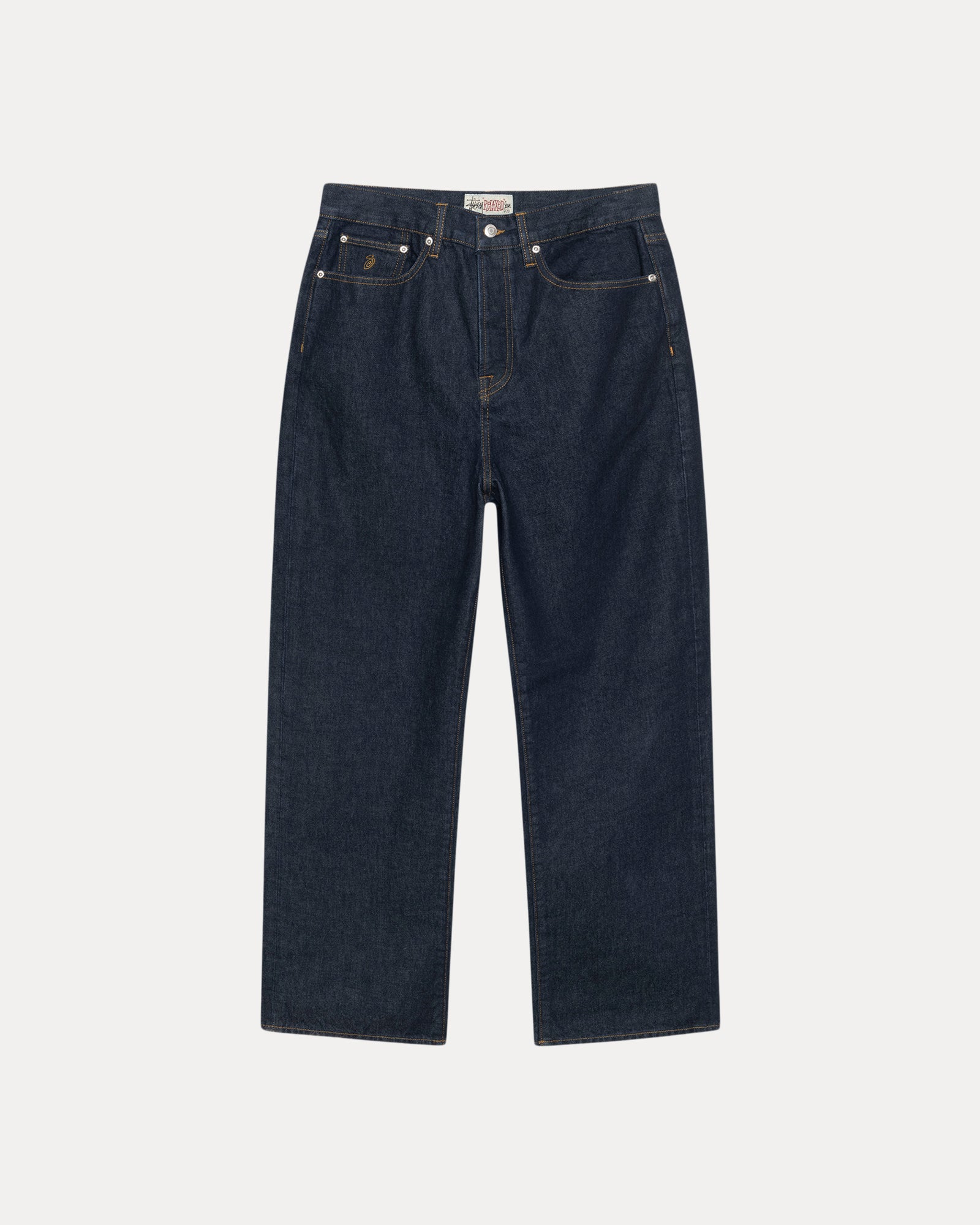 Relaxed Jeans Denim Mens Regular In Rinsed Indigo