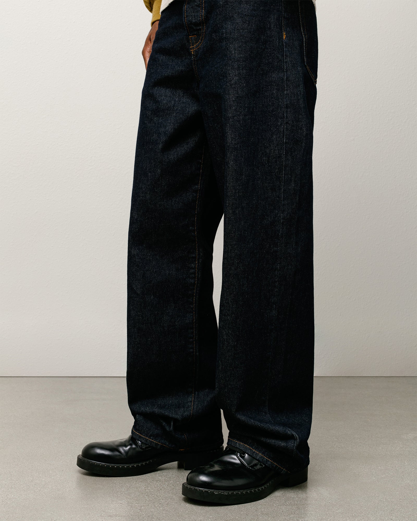 Relaxed Jeans Denim Mens Regular In Rinsed Indigo