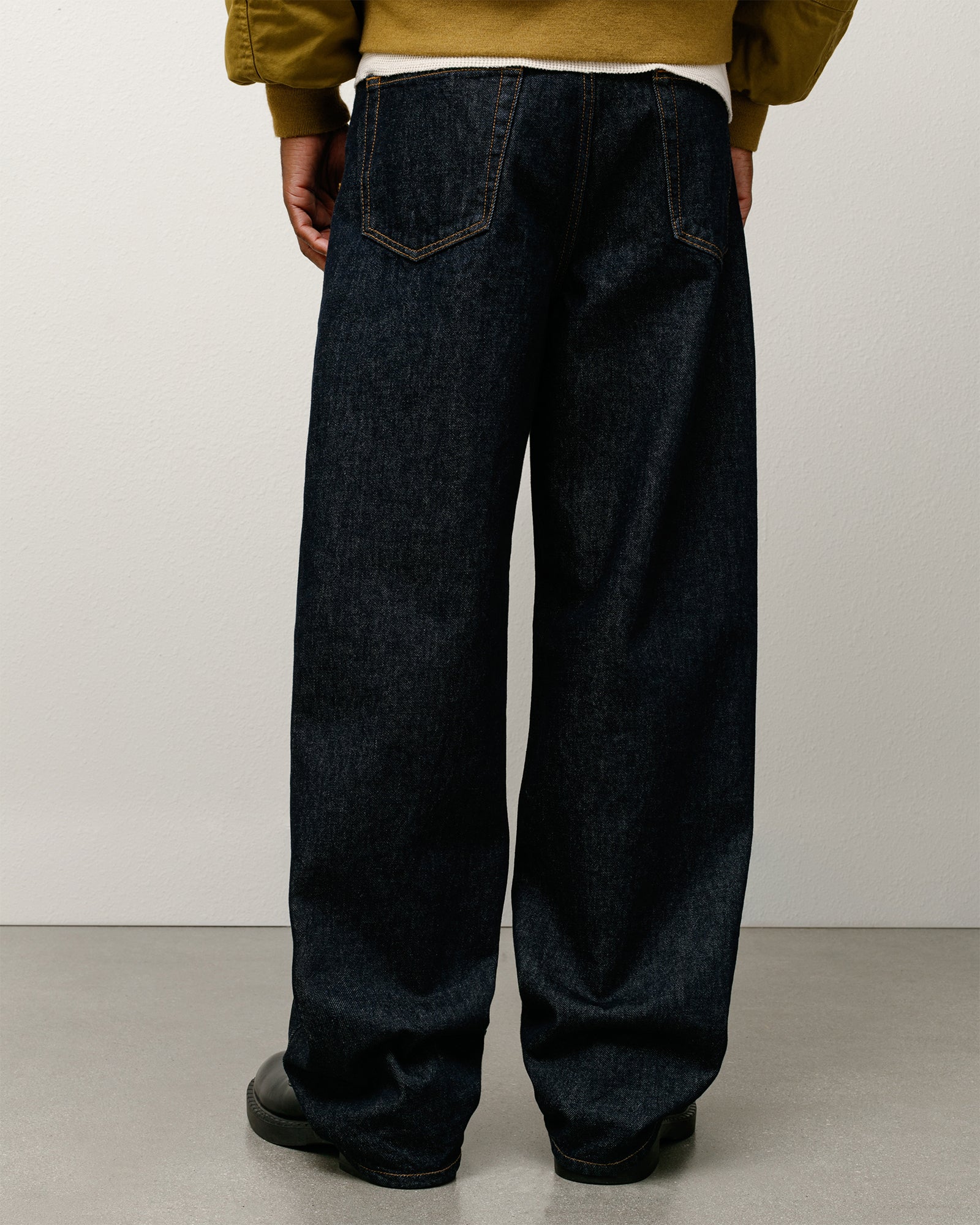 Relaxed Jeans Denim Mens Regular In Rinsed Indigo