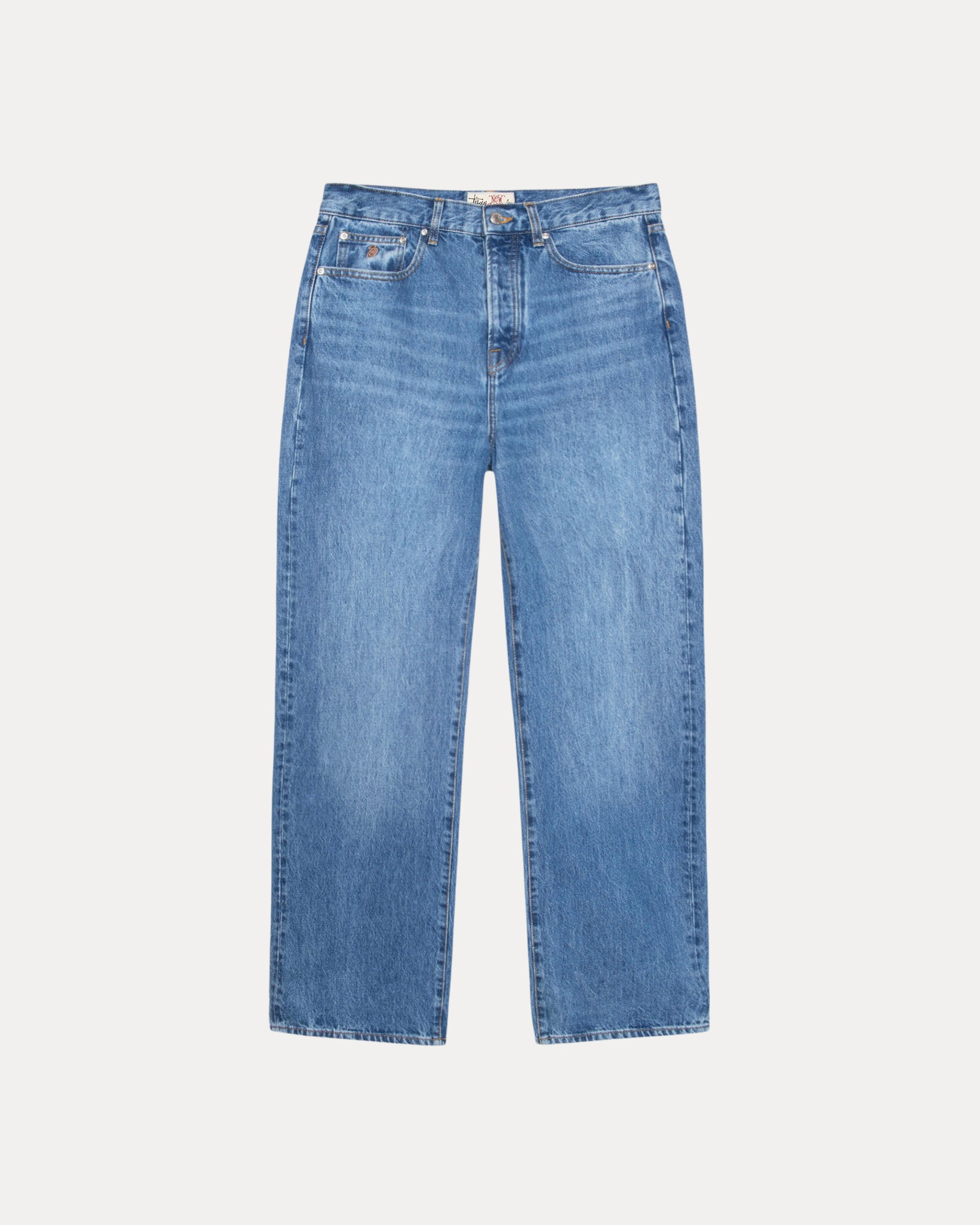 New Classic Jeans Denim Mens Regular In Medium Blue