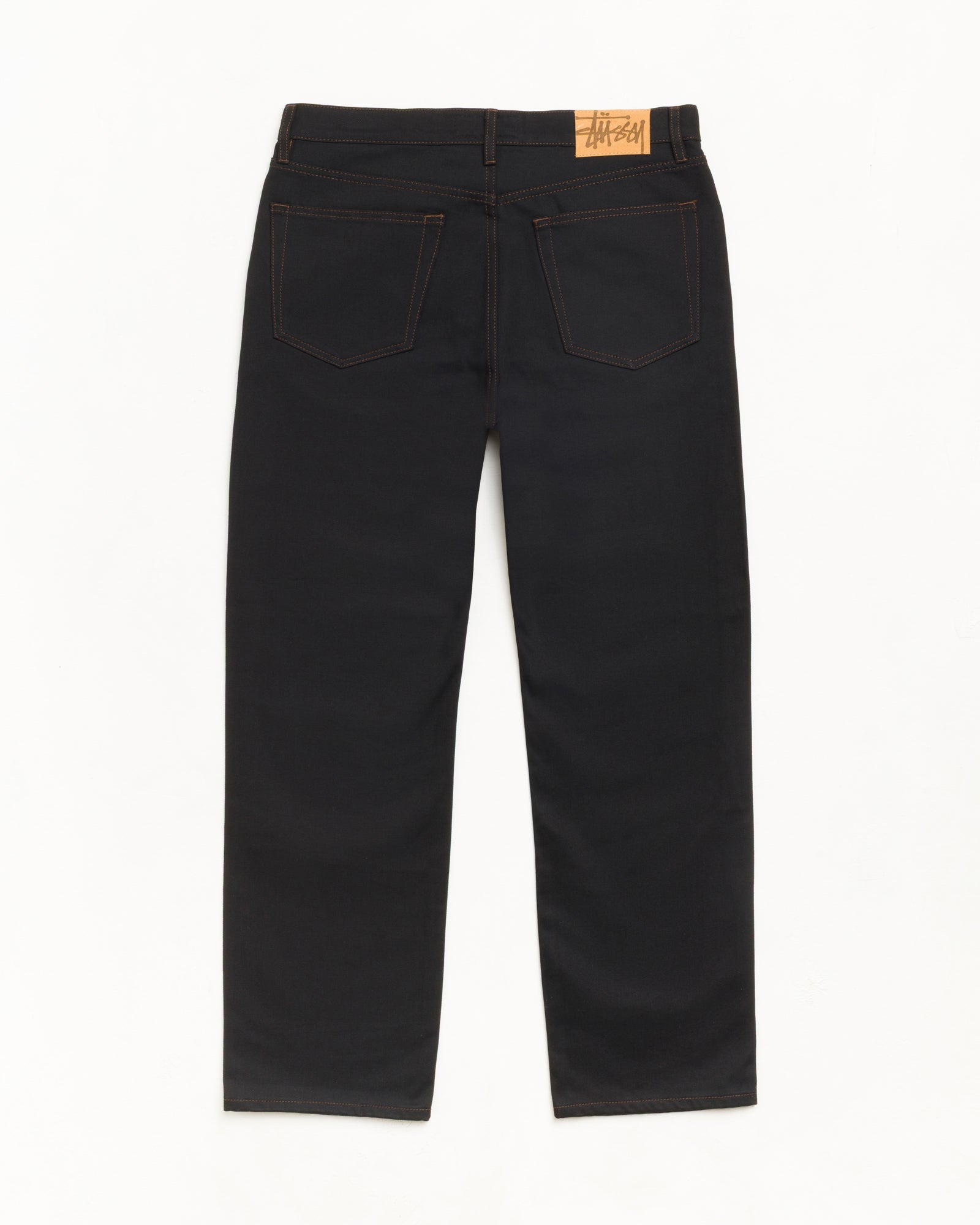 New Classic Jean Denim Unisex In Raw Black Contrast Stitch