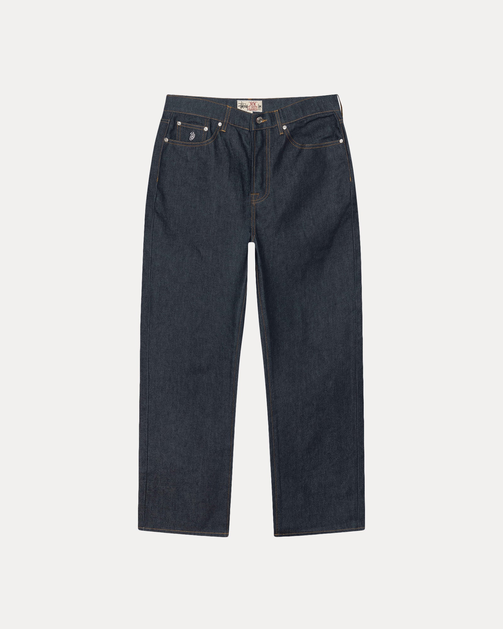 New Classic Jeans Denim Mens Regular In Rinsed Indigo