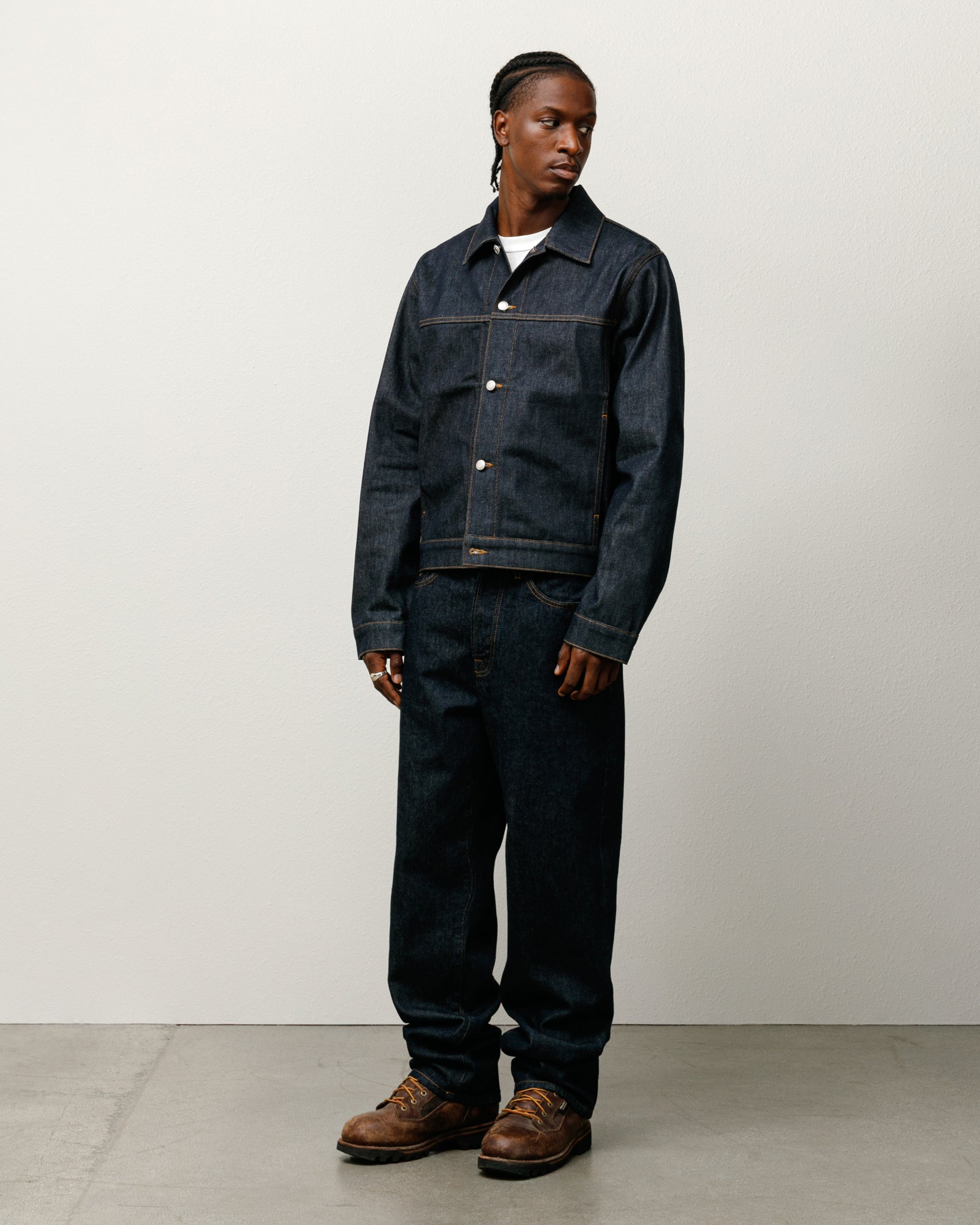 New Classic Jeans Denim Mens Regular In Rinsed Indigo