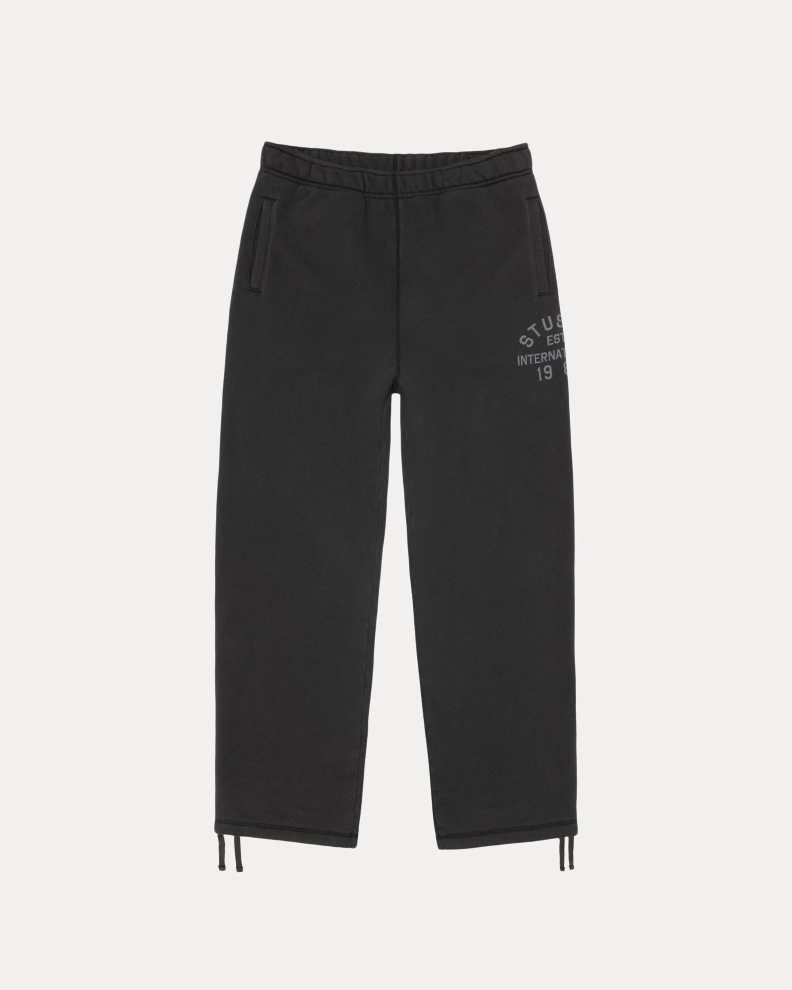 Stussy Est Fleece Pant Mens Regular In Black