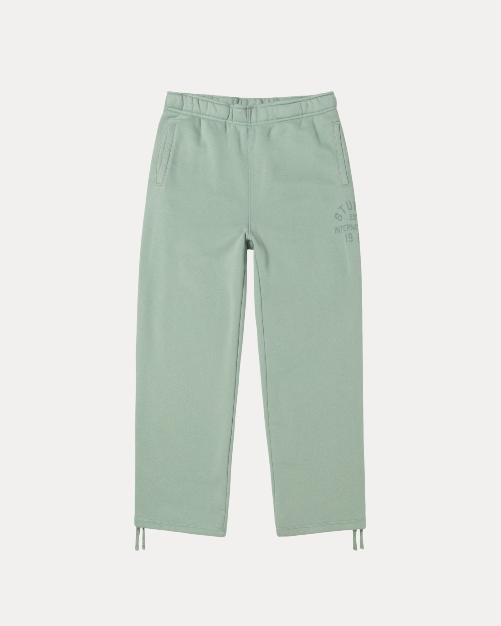 Stussy Est Fleece Pant Mens Regular In Grey Green