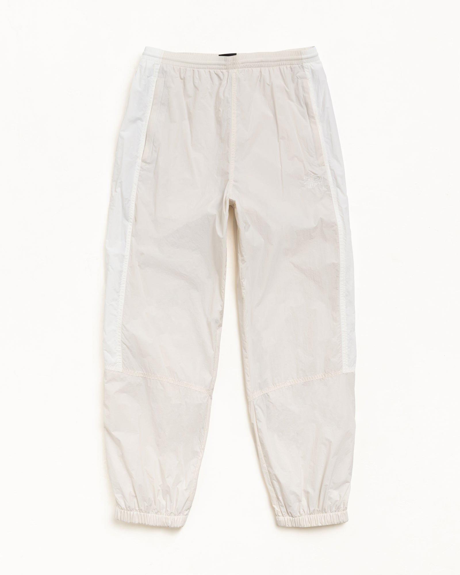 Nylon Track Pant Mens Regular In Bone