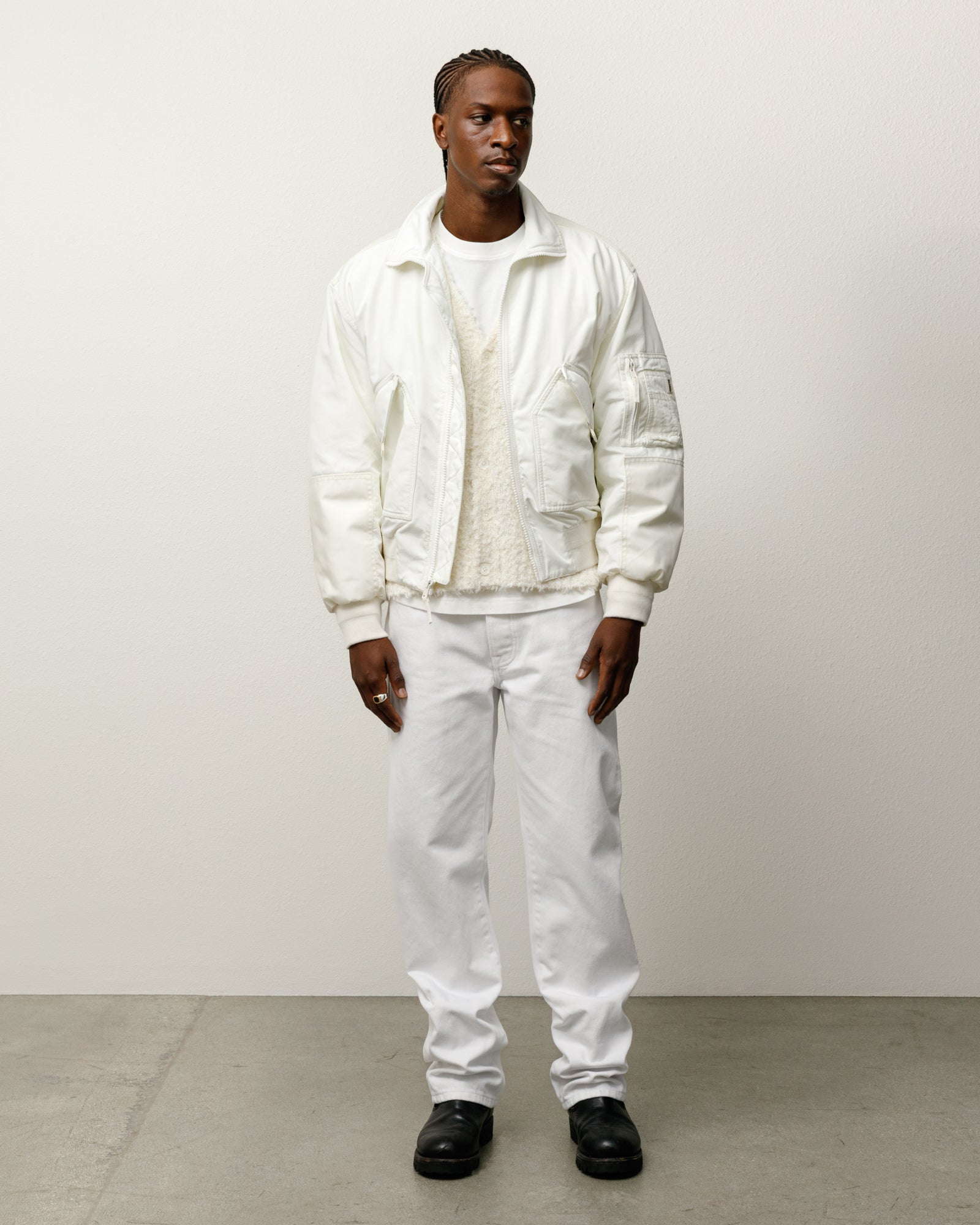 New Slim Jean Denim Mens Regular In White