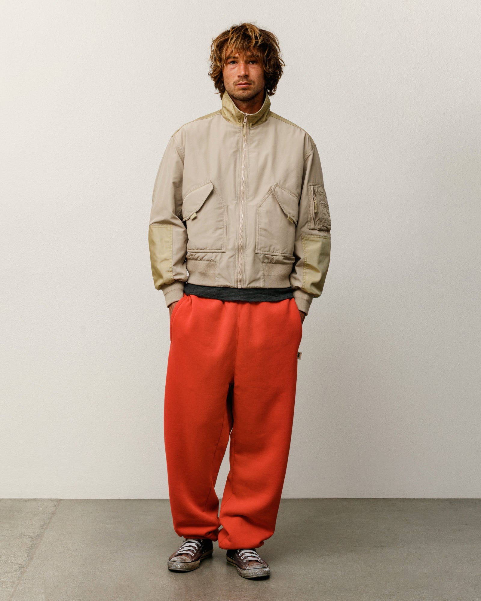 Sweats Pant Mens Regular In Red