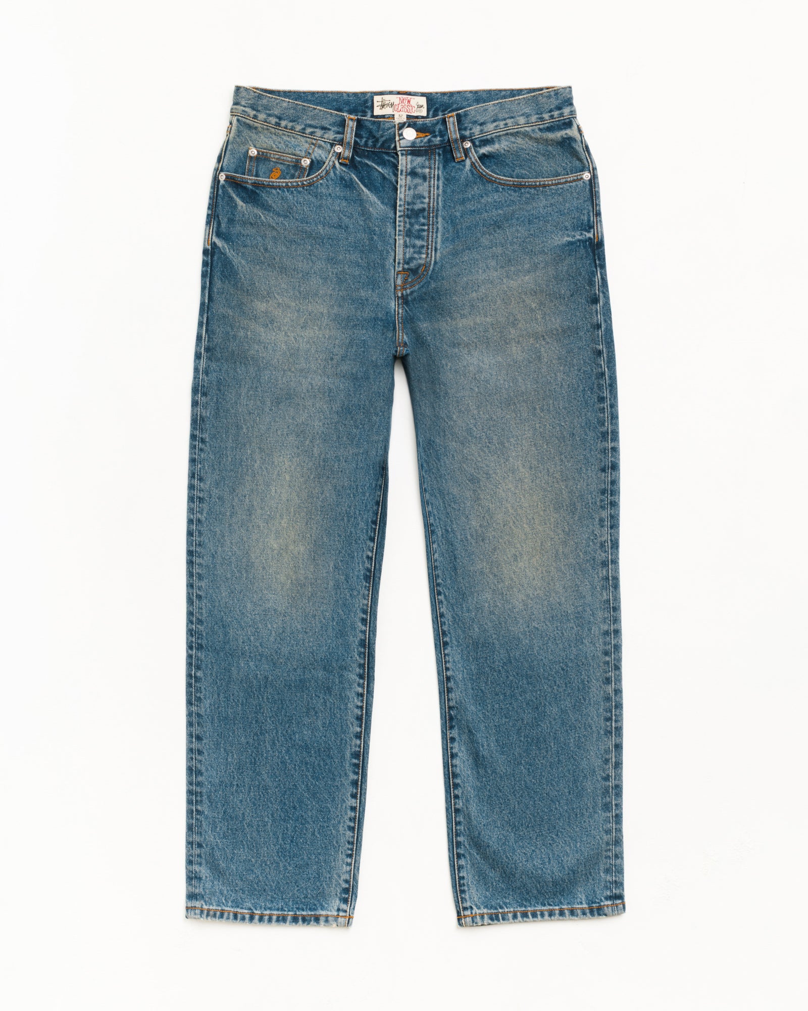 New Classic Jean Denim Unisex In Dark Wash Indigo