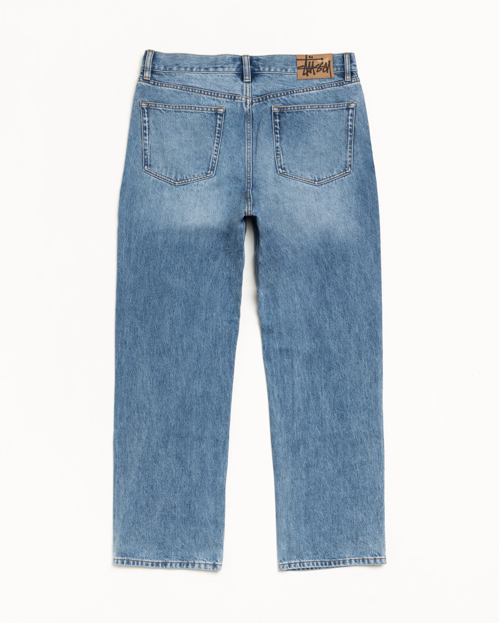 New Classic Jean Denim Mens Regular In Indigo Stone Wash
